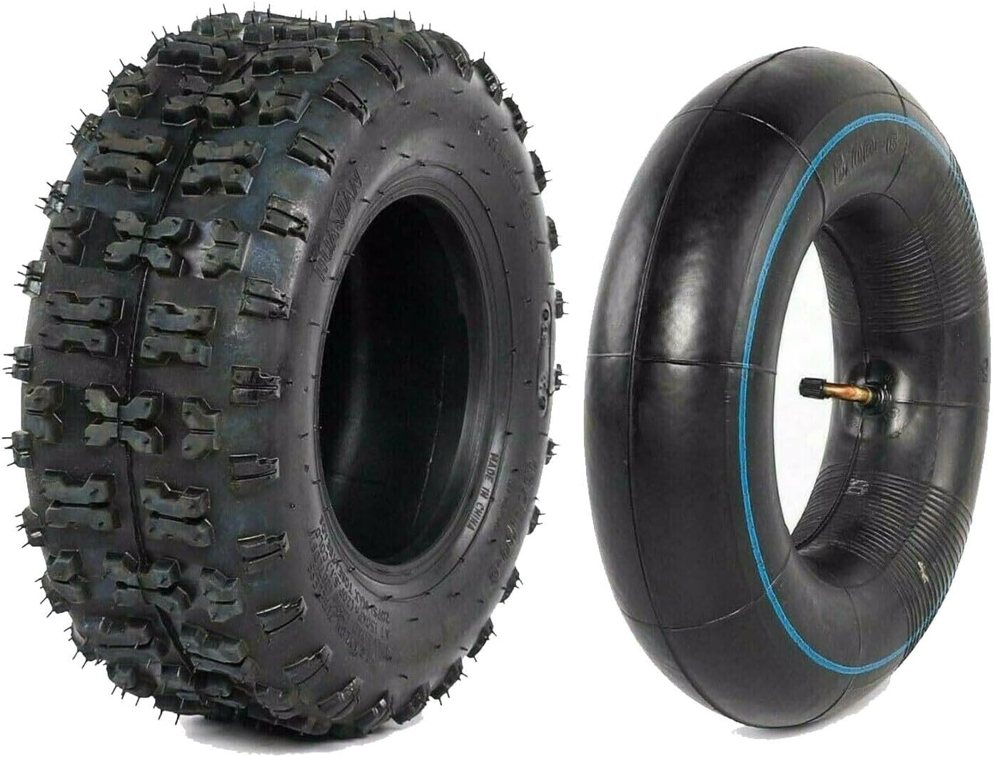 TDR 4 Set 13X5-6 Tyre Tire and Tube Set for 6 Inch Rim Ride on Mower Go Kart ATV Quad Scooter 2PLY Knobby Tubeless image number 2