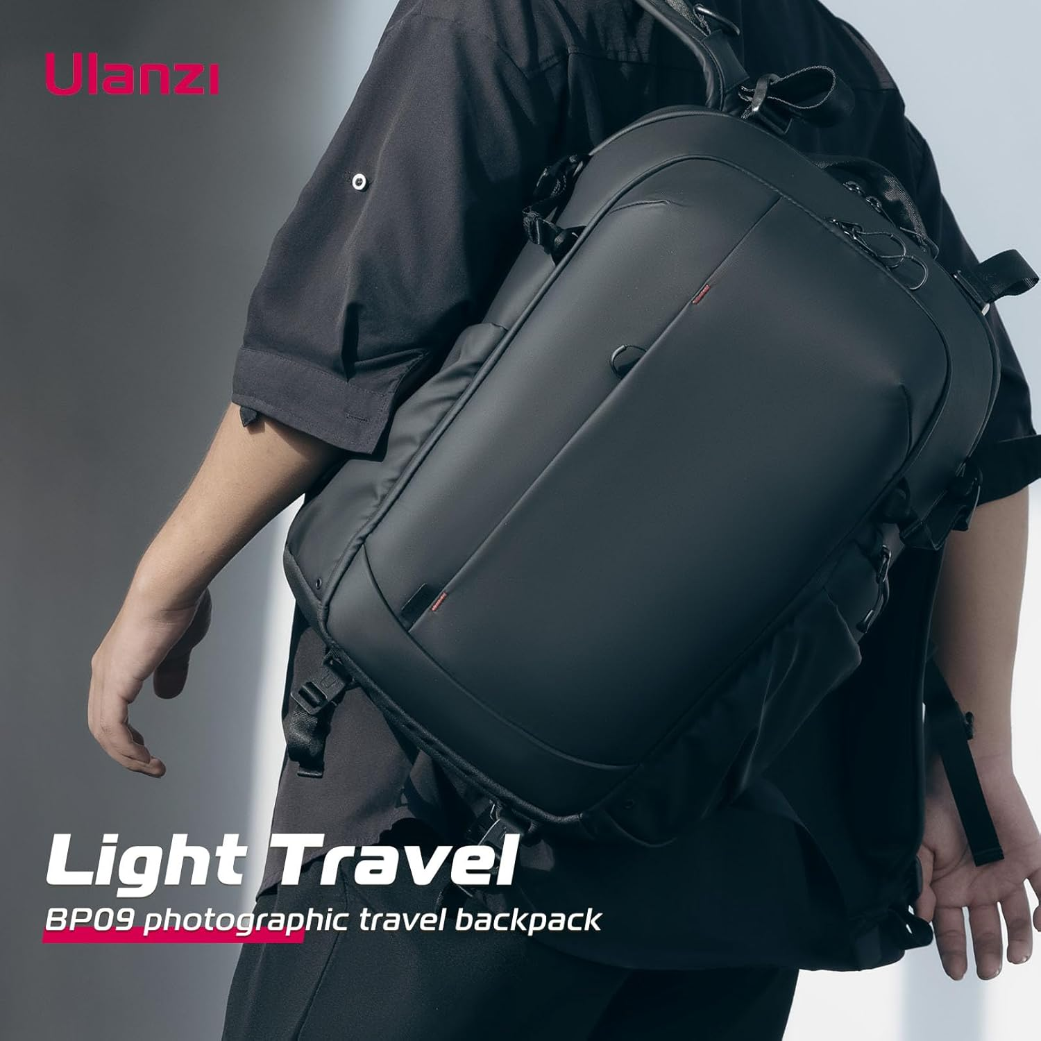 ULANZI Hardshell Camera Backpack Bag, Professional Splash-Proof Photography Camera Case anti Theft Travel for Photographers Unisex Drone DSLR Mirrorless Camera Lens Tripod Holder image number 6