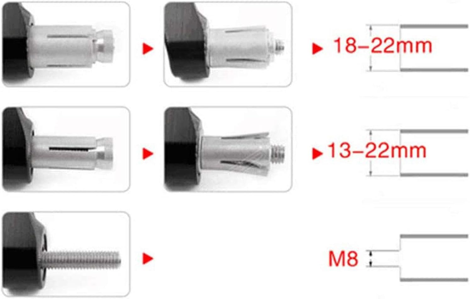 7/8" 22Mm CNC Alu Motorcycle Handlebar Grips Ends Caps Ends Caps Compatible with Ninja 400 650 1000SX ZX6R ZX9R ZX10R ZX12R ZX14R ER6F ER6N Black