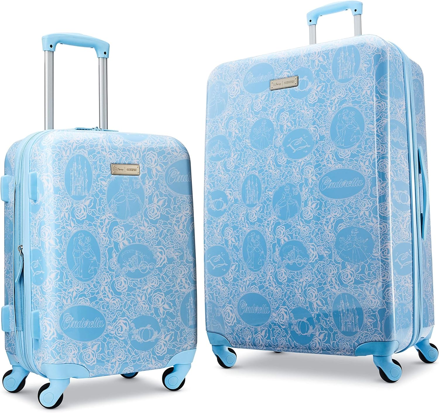 American Tourister Disney Hardside Luggage with Spinner Wheels, Light Blue, Carry-On 21-Inch, Disney Hardside Luggage with Spinner Wheels image number 2
