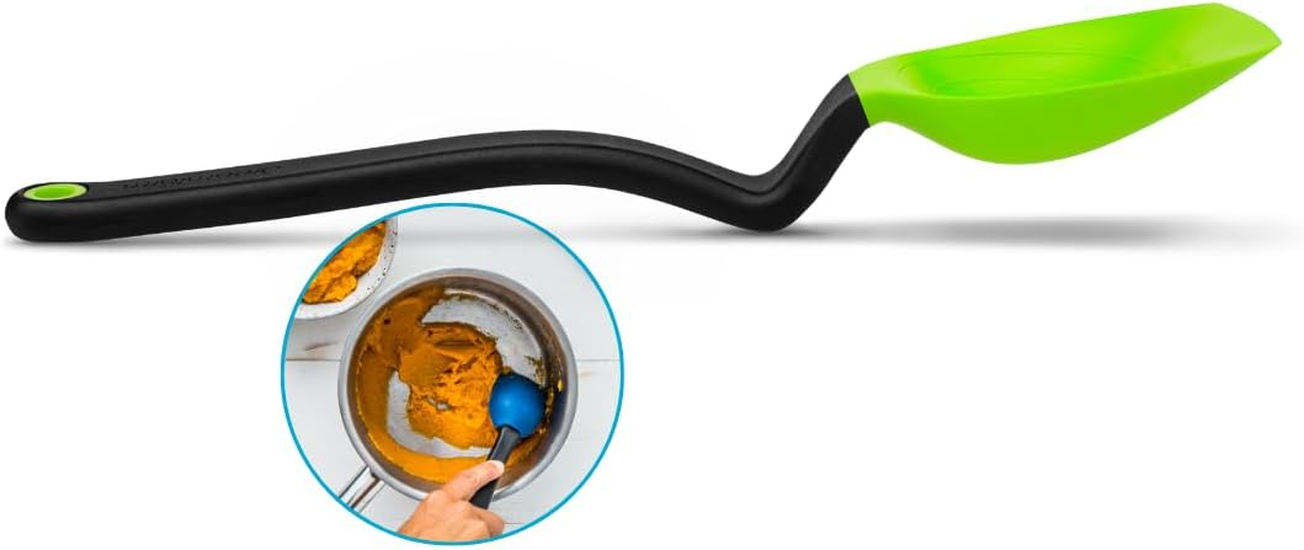 Dreamfarm Supoon Non-Stick Sit-Up Silicone Scraping, Serving, Cooking Spoon Measures 5Ml Tsp & 15Ml Tbsp - 11" Dreamfarm Blue