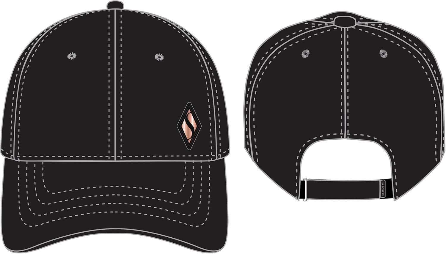 Skechers Women'S Skech-Shine Diamond Patch Hat