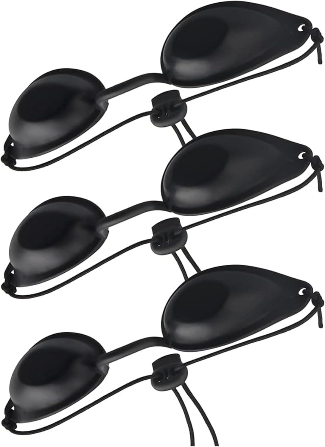 Safety Goggles, Safety Beauty UV LED Eye Protection Glasses, LED Protective Glasses, UV Solarium Protective Glasses, for Sunbed Beauty Patients Sunglasses IPL Treatment LED Light Therapy, 3Pcs image number 6