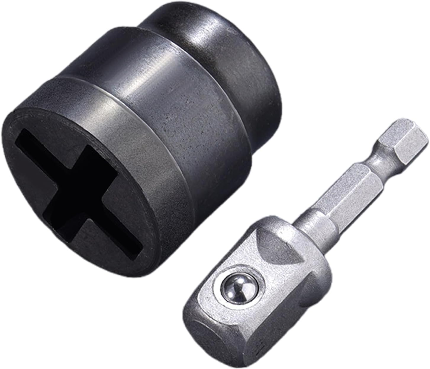 Bsbkoj Scissor Jack Adapter, Rvs Stabilizer Socket, 1.37 Inches/ 1.06 X 0.86 X 0.49 Inches Heavy Duty Drill Attachment, Auto Repair Accessories for Workshop Garage and Trailer