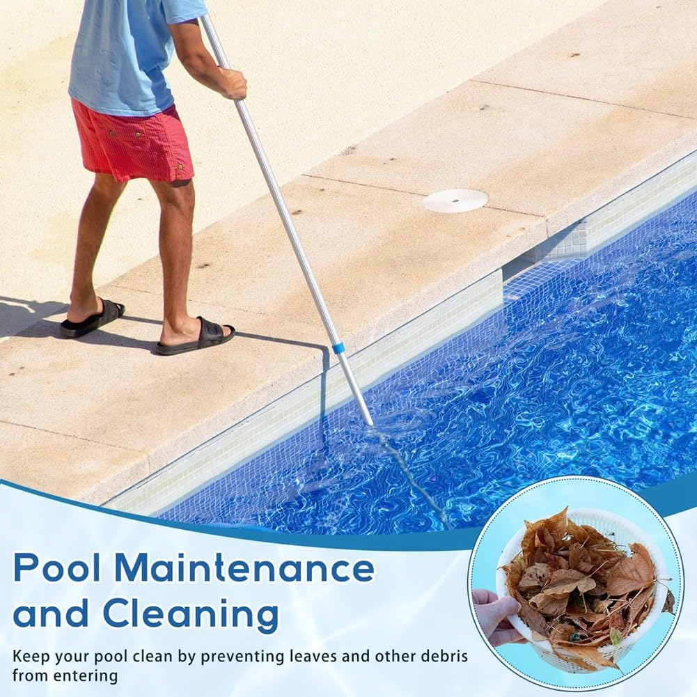 8 Inch Weighted Skimmer Basket for SP1070, Heavy Duty Skimmer Basket for Pool Maintenance, Included Weight and Handle image number 3