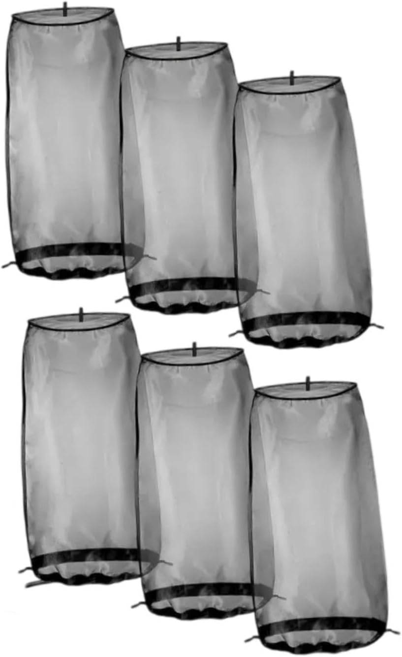 "Abbraccia" 6X Wig Storage Bag Packaging Bag Wig Cover with Drawstring for Transportation, Traveling Salon, Black - Black image number 2