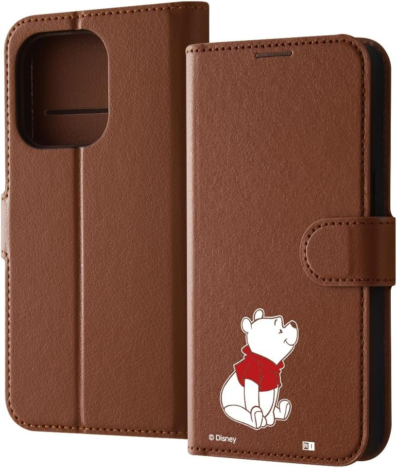 Inglem Iphone 15 Pro Case, Disney Folio Leather Case, Magnet, Winnie the Pooh_Sitting image number 3
