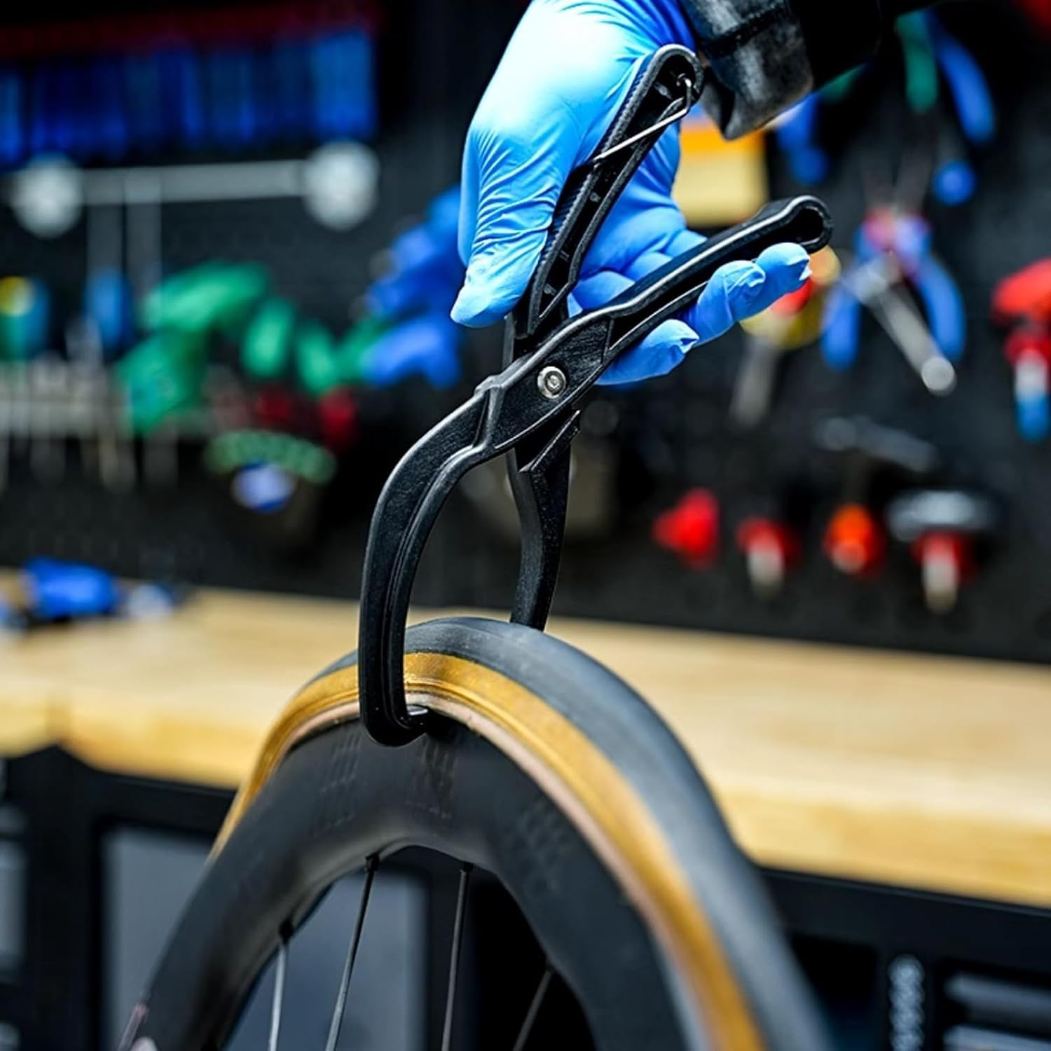 Powerful 5 Pack Bike Tire Levers Bicycle Tire Lever with Cycling Repair Tool Spoon Tire Bead Jack for Install Wire Bead, Bike Tires image number 4