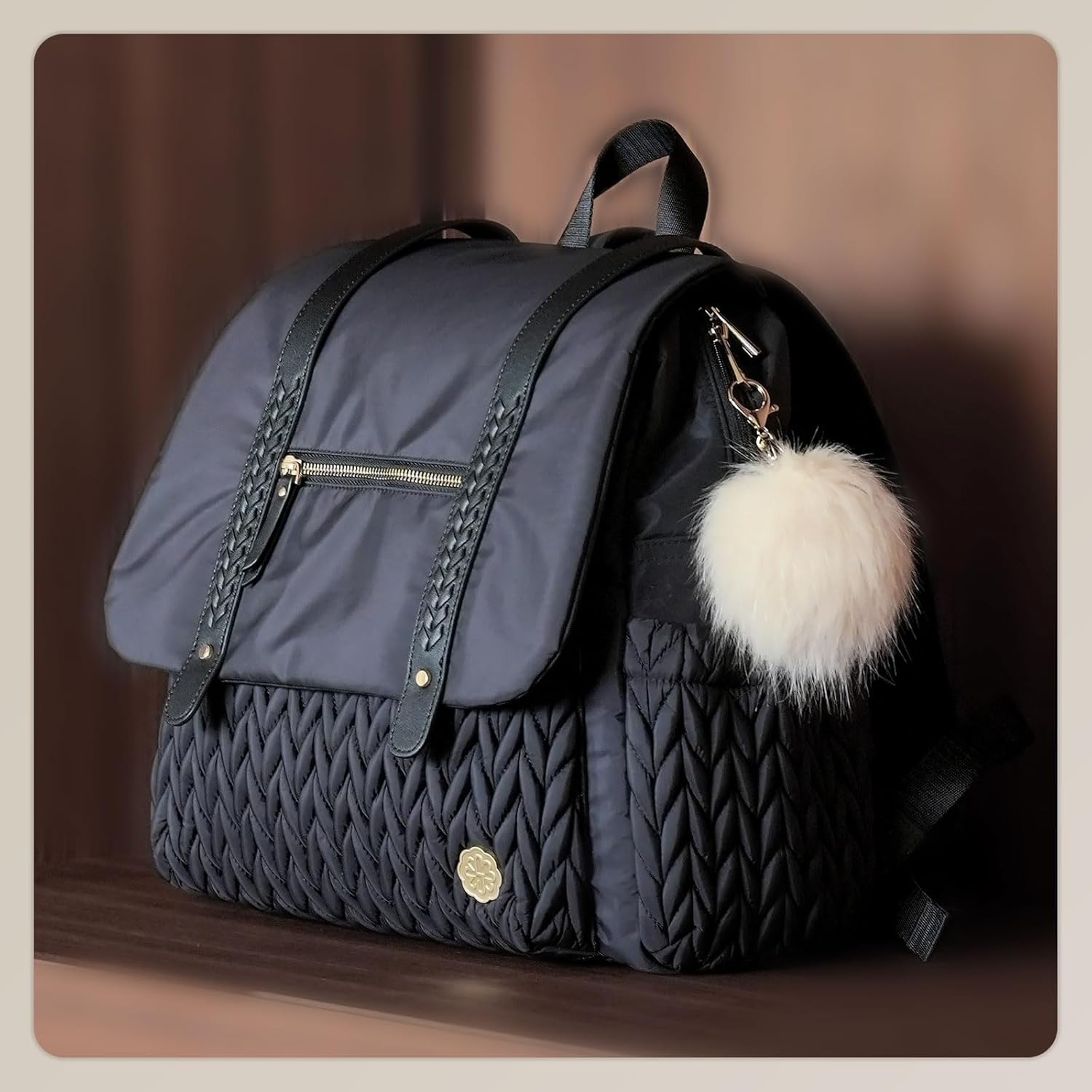 Diaper Bag Backpack Large Capacity Convertible Travel Back Pack Waterproof Baby Bag for Mom and Girl image number 6