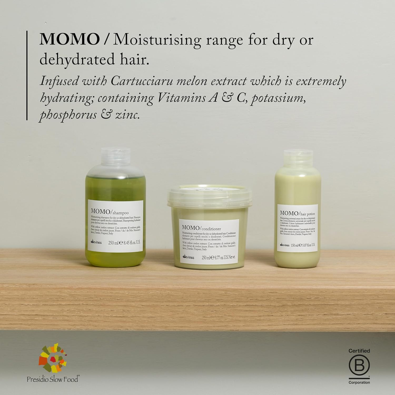 Davines MOMO Conditioner, Hydration and Detangling Formula for Soft and Silky Hair image number 6