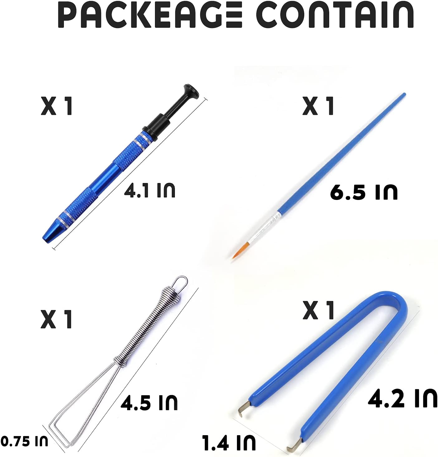 Byhoo Keyboard Lube Switch Puller Kits 4PCS Lube Station Keycap Puller Remover Mechanical Keyboard Key Switch Stem Holder Compatible Gateron Kailh MX Switches Keyboard Cleaner Clean Kits 4 Prong Tool image number 3