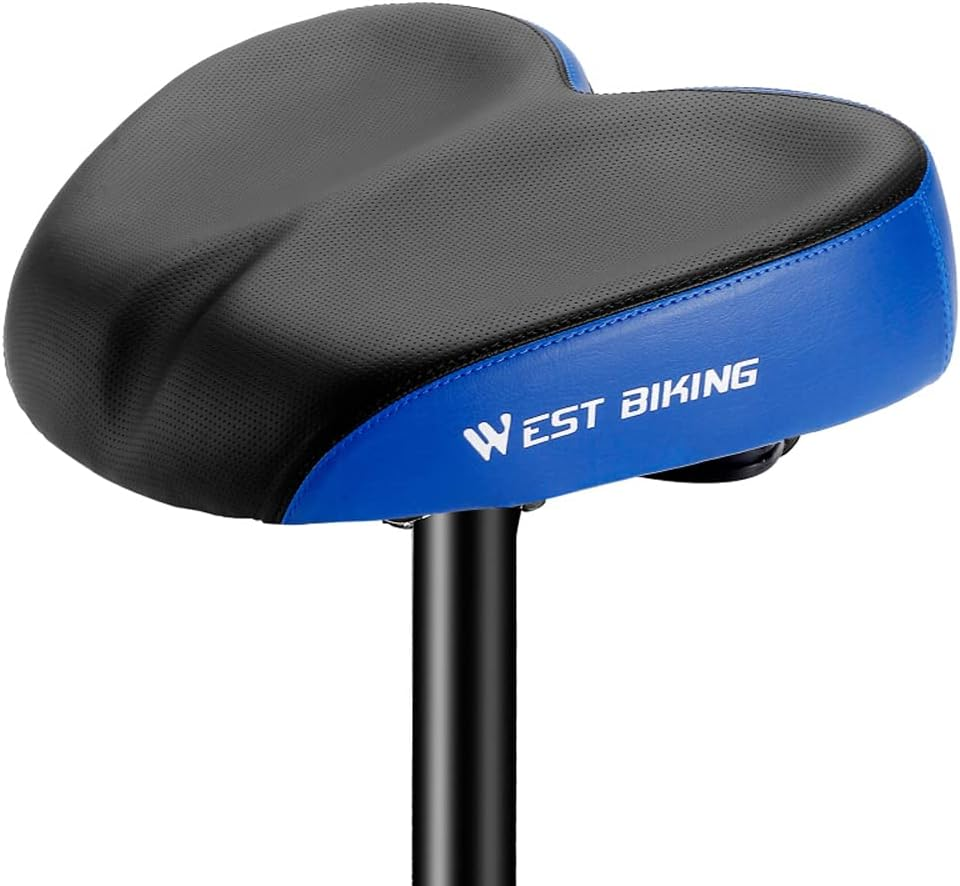 Eacam Ergonomic Bicycle Replacement Saddle, Soft Widen Thicken Road Bike Cushion, Comfortable Shockproof Cycle Seats for Long Distance Riding