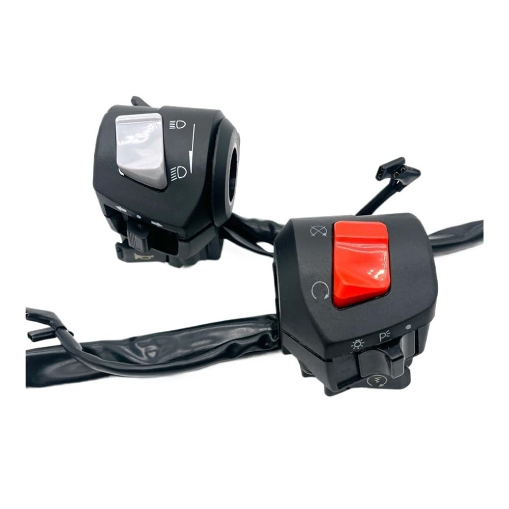 22Mm Motorcycle Switches Motorbike Horn Button Turn Signal Electric Start Handlebar Controller Switch 1 Pair image number 5