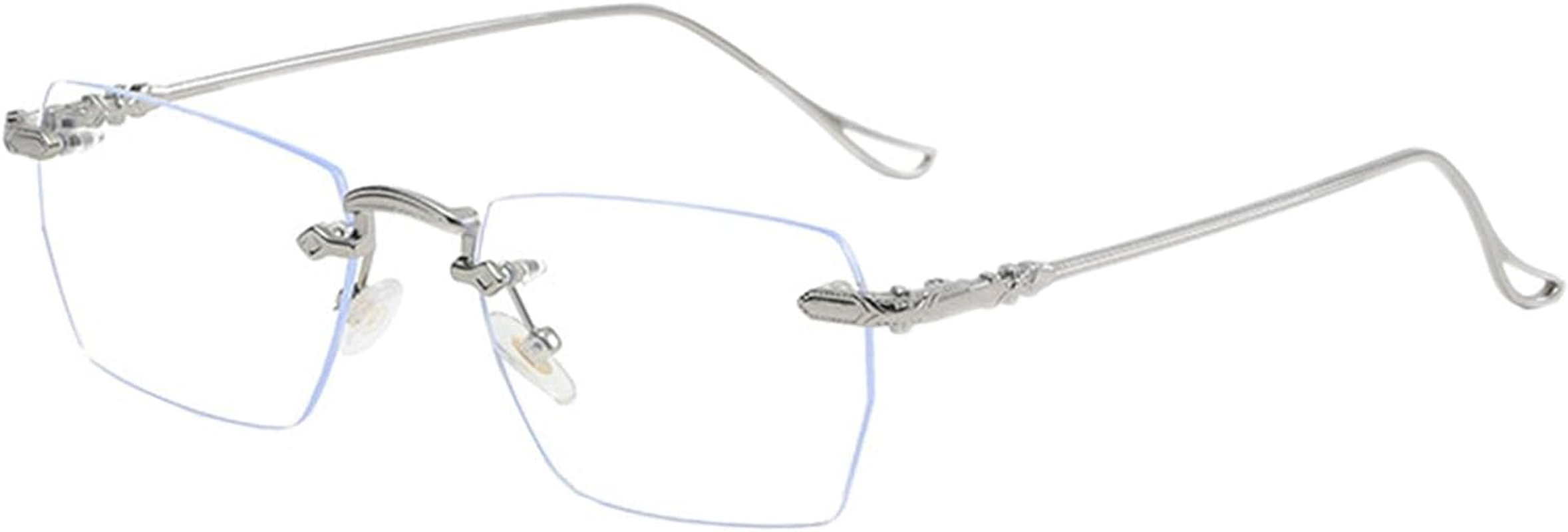 Frediuo Lightweight Eyeglasses Transparent Blue Light Men Glasses image number 1