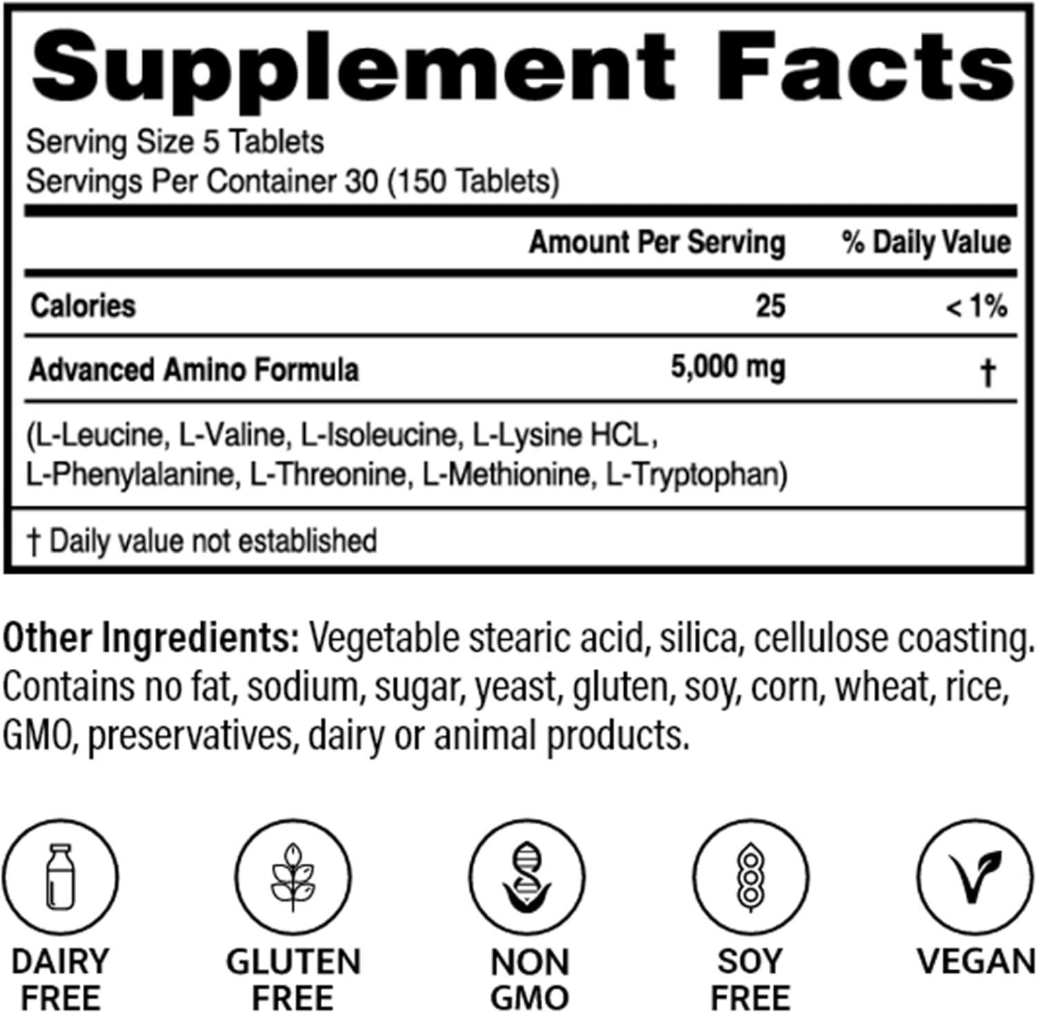 Advanced Bionutritionals Perfect Amino - 150 Tablets image number 1