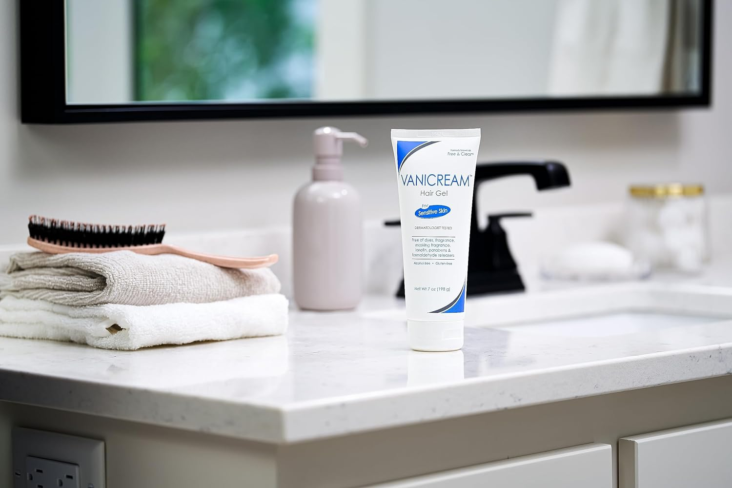 Free & Clear Hair Styling Gel for Sensitive Skin - Fragrance Free - 7 Ounce