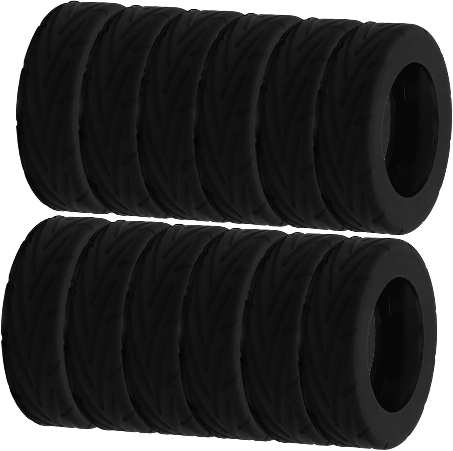 Holibanna 16Pcs Silicone Luggage Wheel Covers Noise Reducing Shock Absorption Protectors for Spinner Suitcase Wheels Travel Soft Nonslip Casters Replacement Guards