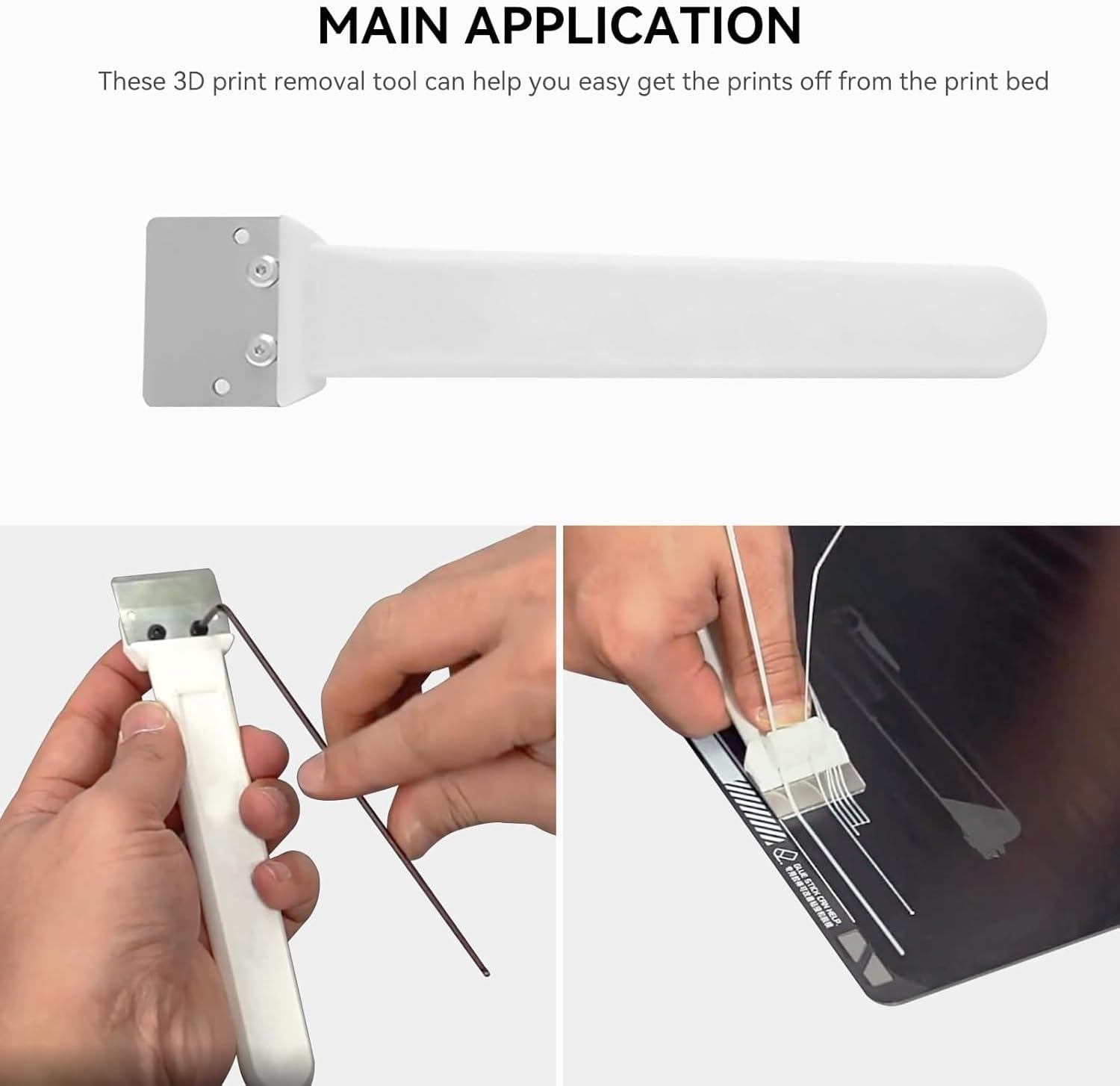 3Pcs Blades for Bambu Lab 3D Printer Accessories Scraper Tool SK5 Steel Scraper Tip Blade for Bambu Lab Build Plate Scraper image number 2