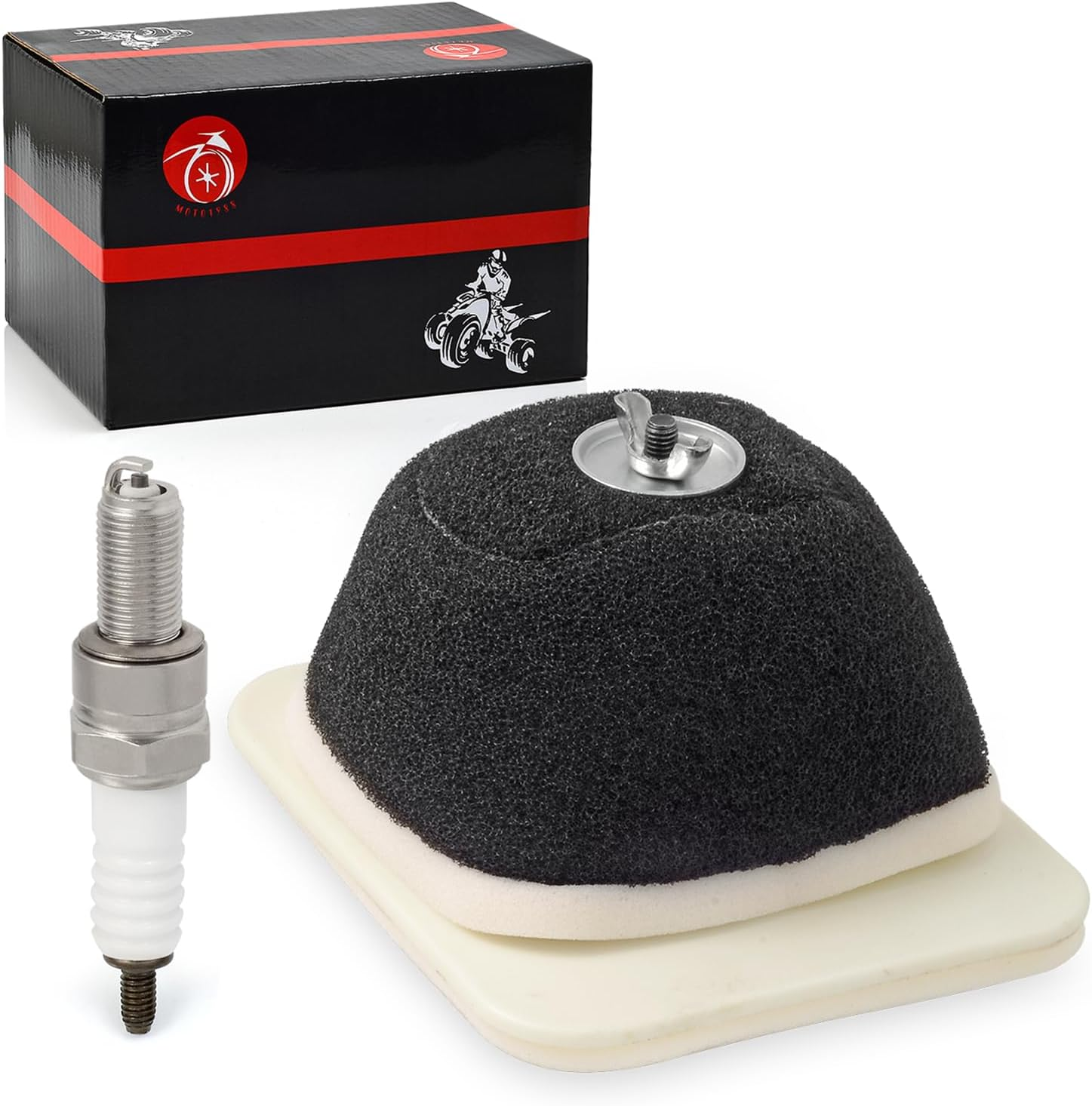 Air Filter Element Assembly & Spark Plug for YAMAHA TTR125 TTR-125 E L LE 2000-2024 5HP-14450-00-00 image number 3