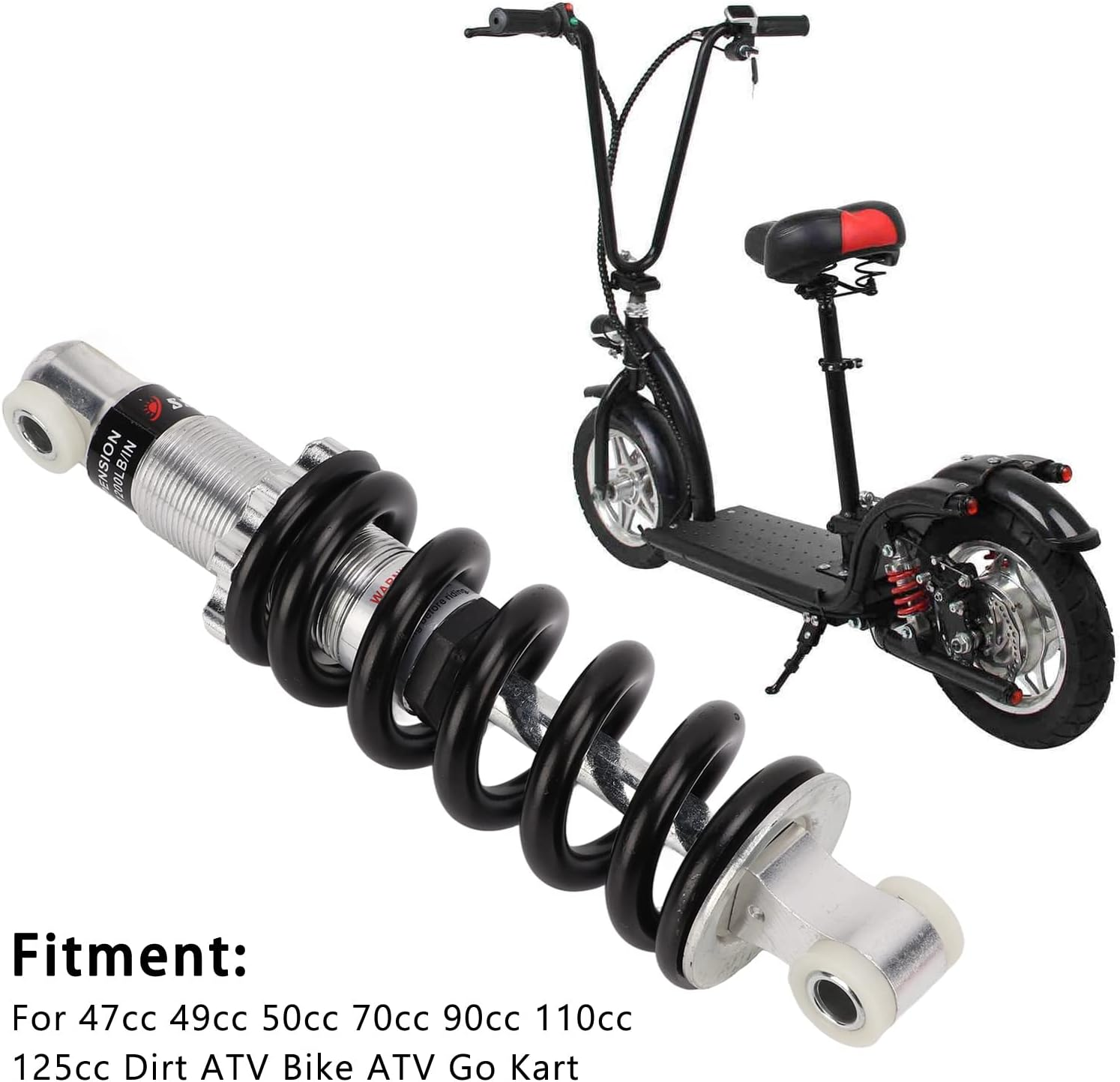 190Mm 1200LBS Rear for Motorcycle, & Kart &ndash; Performance with Enhanced Comfort and Ride Support image number 5