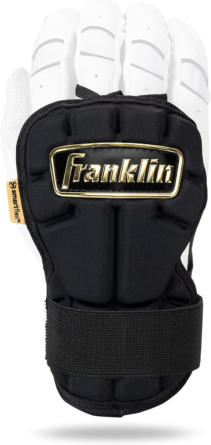 Franklin Sports Baseball Hand + Wrist Guard - PRT LG Series Adult Hand + Wrist Protector for Batting - Protective Hand, Wrist Shield - Right + Left Hand Hitters - One Size - Adult image number 1