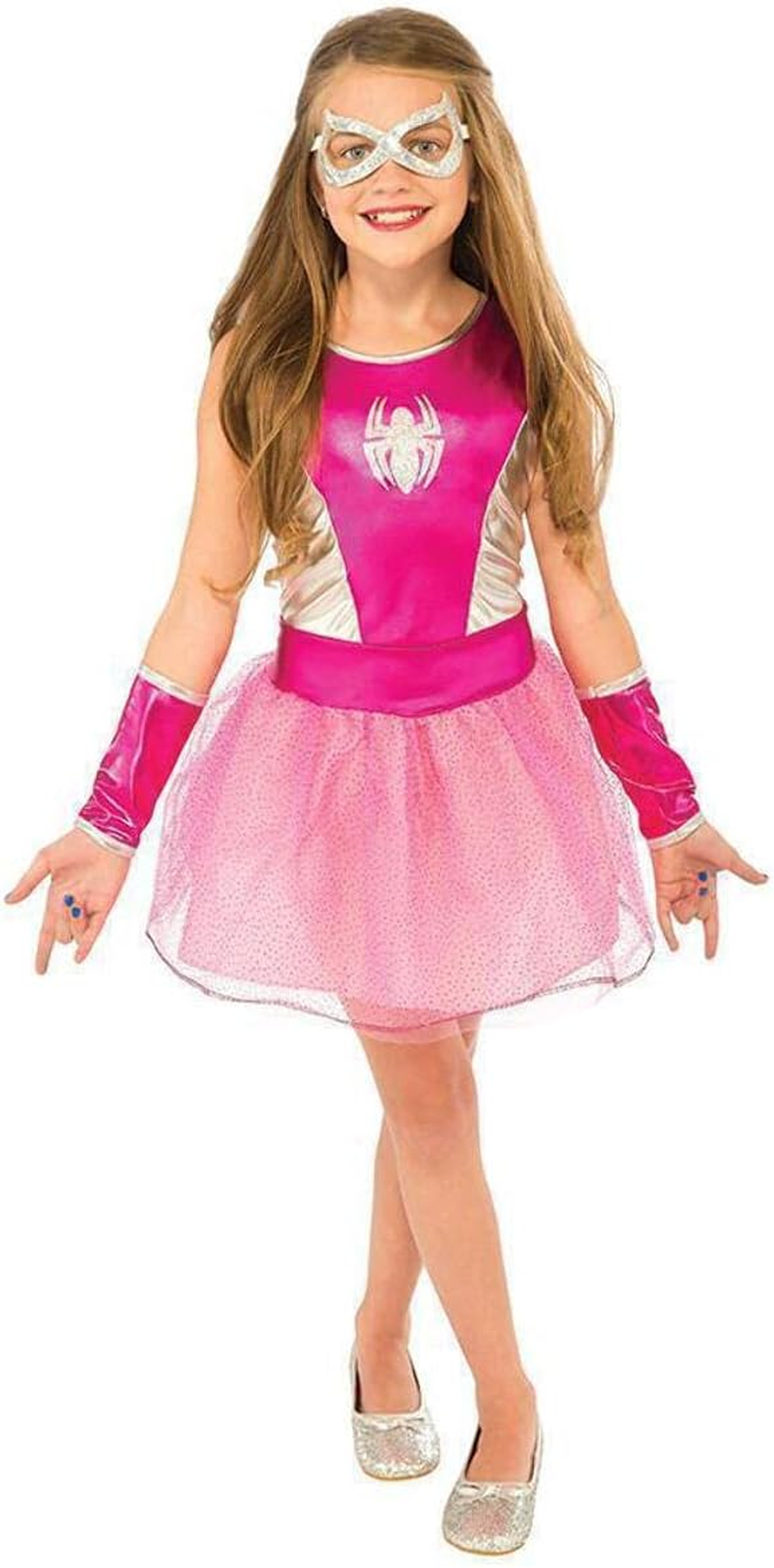 Spider-Girl Pink Tutu Costume for Kids - Marvel Spider-Girl - Medium (5-7 Yrs) image number 3