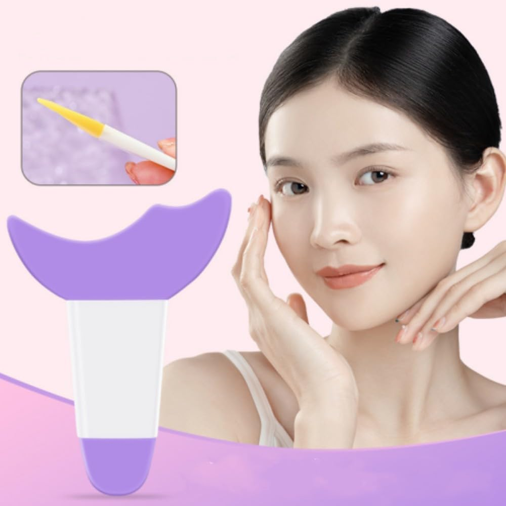 Mascara Eyelash Shield Applicator Guard Tool, 2 Pcseyelash Eyeshadow Auxiliary Guard Tool Pads, for Eye Makeup and Prevent Makeup Residue (Purple) image number 3