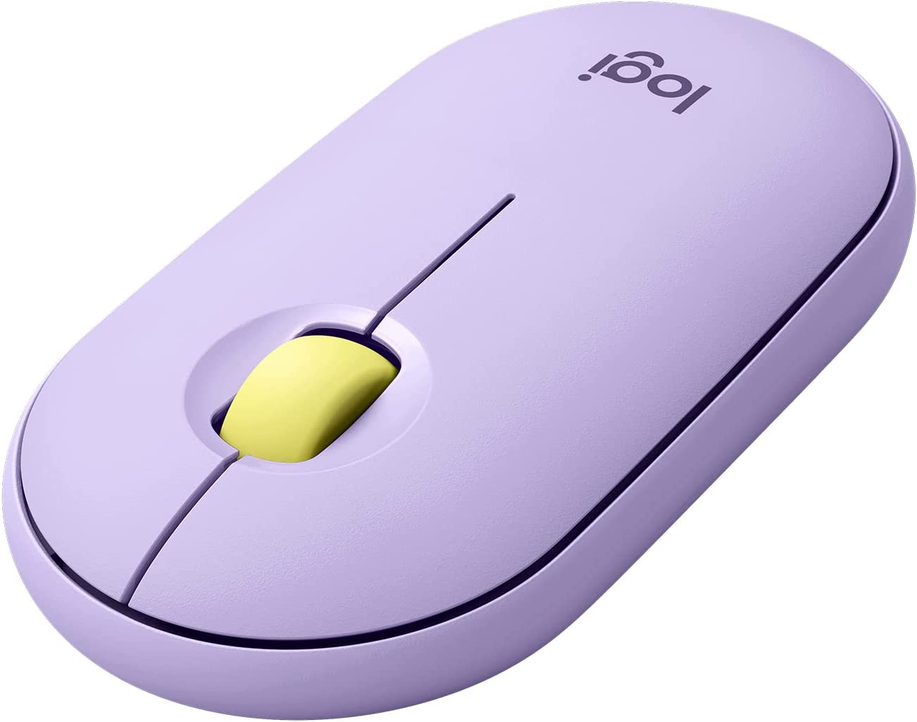 Logitech Pebble M350 Wireless Mouse, Lavender Lemonade