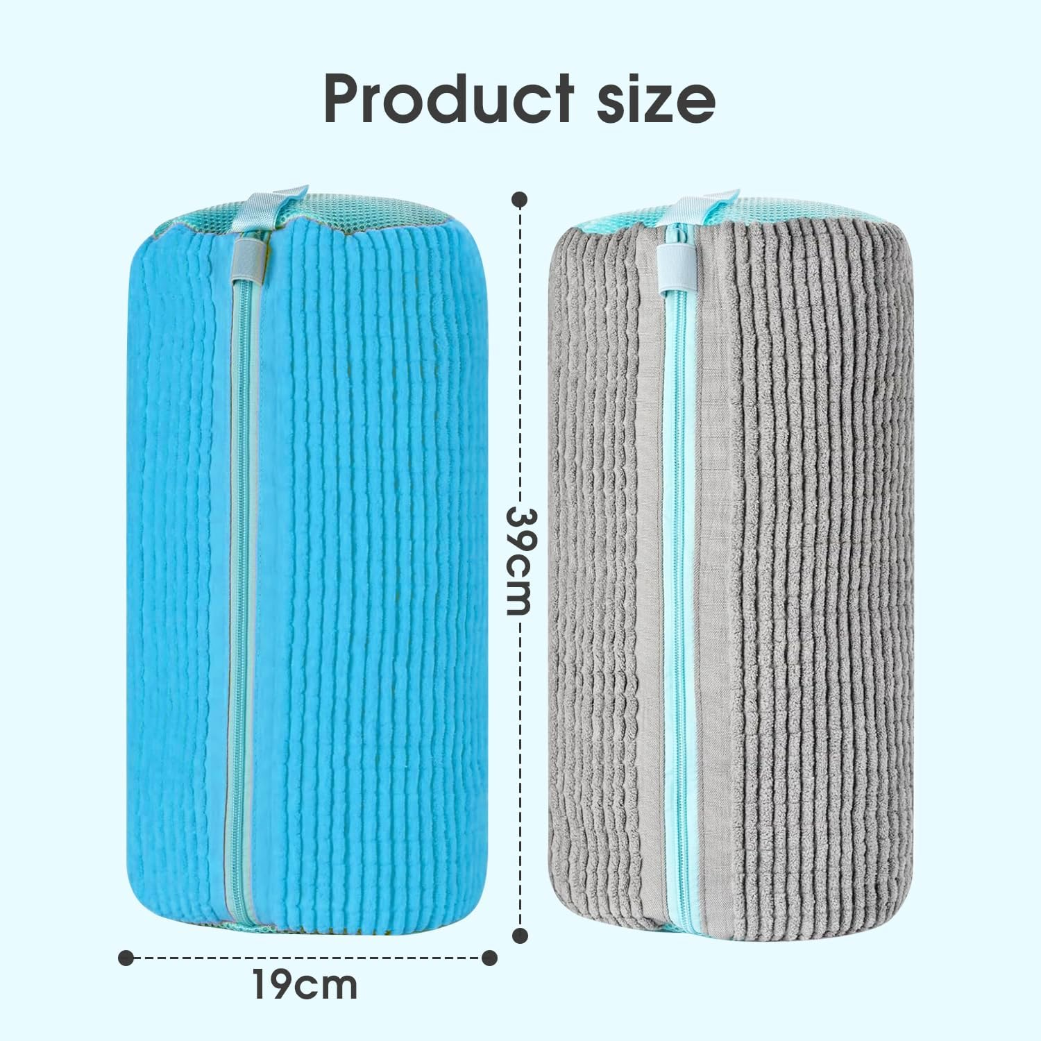 Sonicefit 2PCS Shoe Washing Machine Bag - 2024 New Reusable Mesh Laundry Bag for All Shoes, Adjustable and 360&deg; Cleaning, Sneaker Wash Bag - Blue image number 7