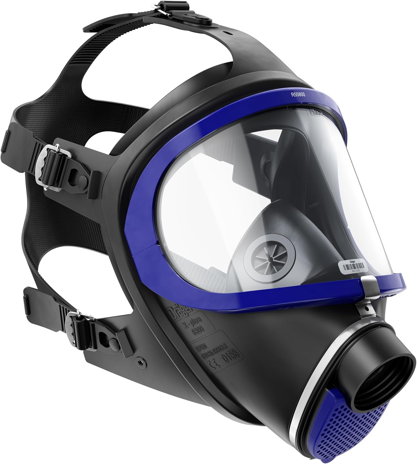 Dr&auml;ger X-Plore&reg; 6300 Quality Full-Face Mask with Standard Thread Rd40 Connection for Personal and Industrial Applications | AS/NZS 1716:2012 Certified | Universal Size image number 1