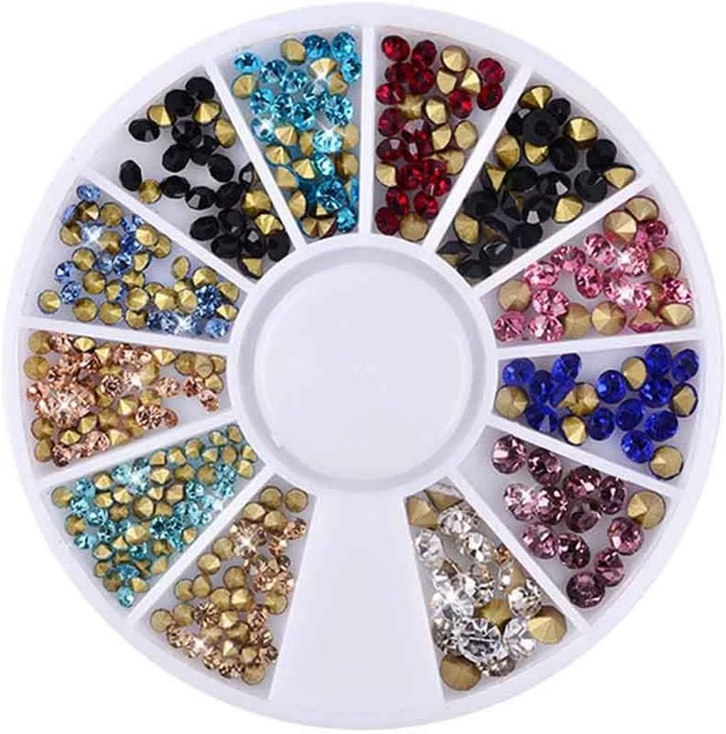 Nail Crystal Nail Crystals Clear Rhinestones Nail Art Rhinestone round Flatback Glass Charms Gems Stones image number 2