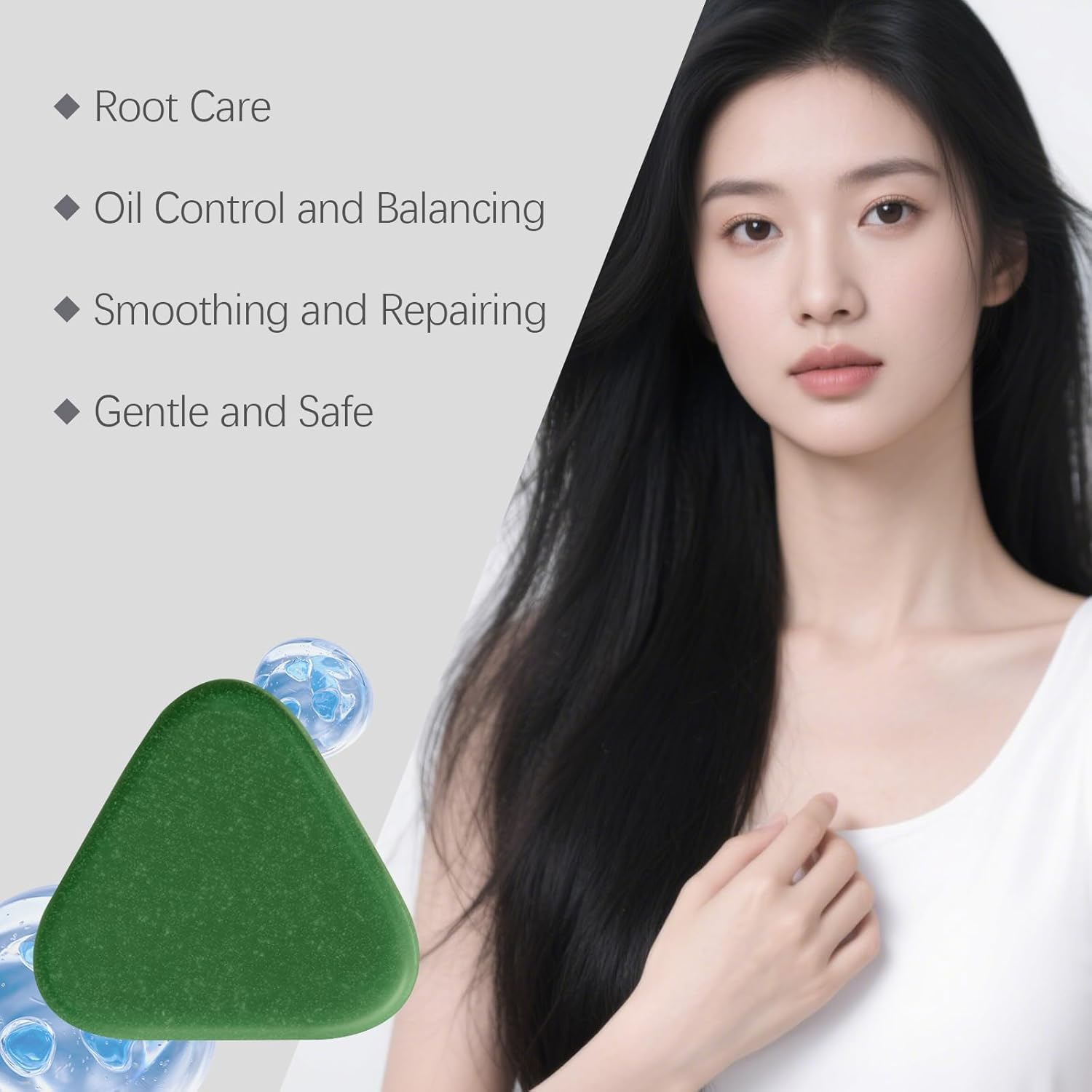 Platycladus Orientalis Shampoo Soap Oil-Control & Balance Strengthens Hair Roots Nourishing & Refreshing, Non-Greasy image number 4