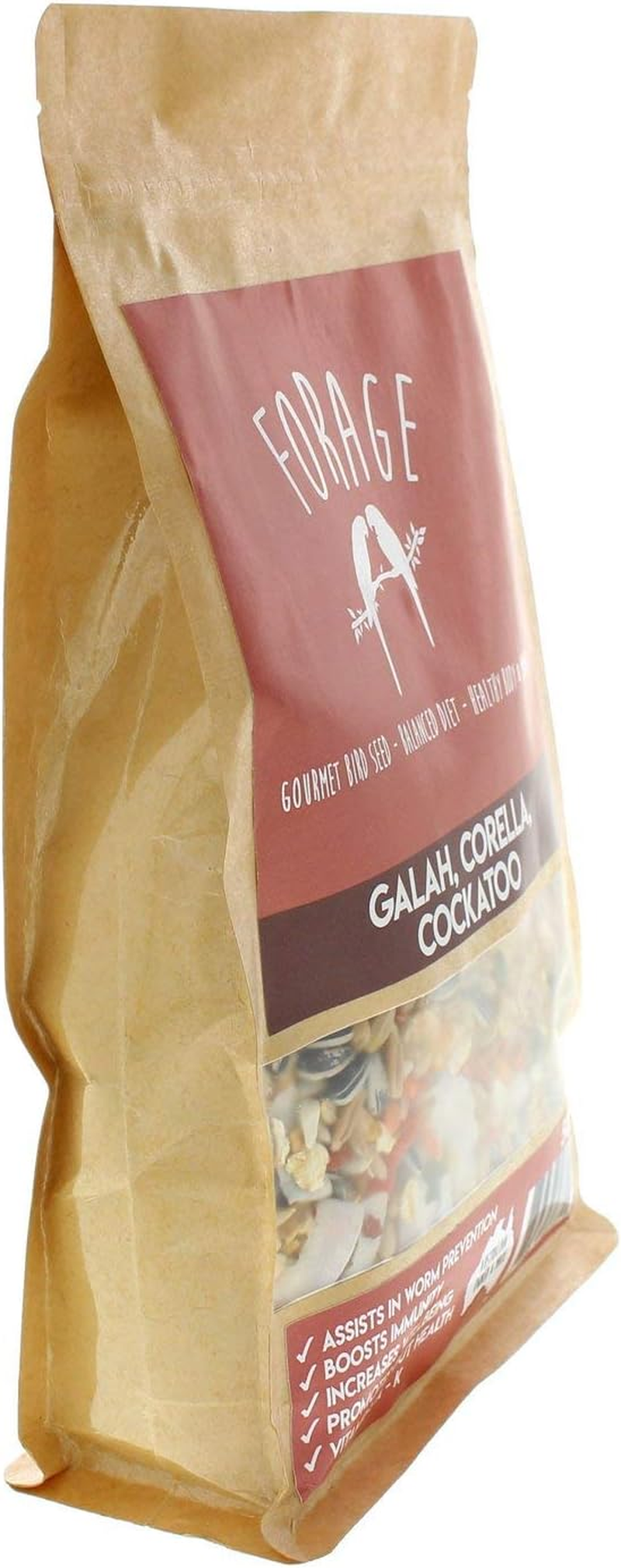 Forage Cockatoo, Galah & Corella 500G Bird Food Mix Millet Seed Australian Made image number 6