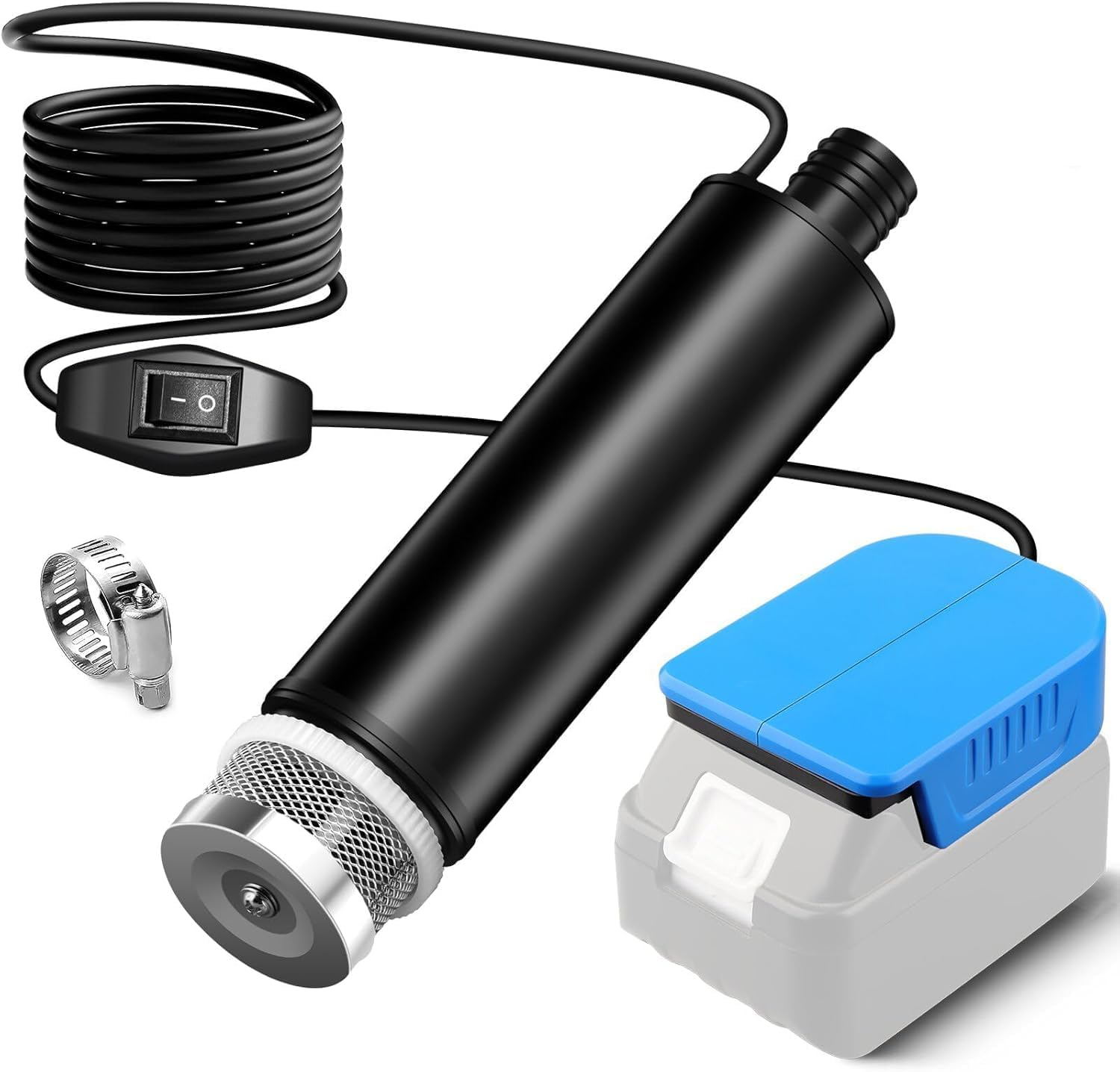 Water Pump for Makita 18V Battery, Suction Pump, 635GPH Portable Transfer Water Pump for Camping Tub Garden RV Pond Draining Job Sites(No Battery) image number 6