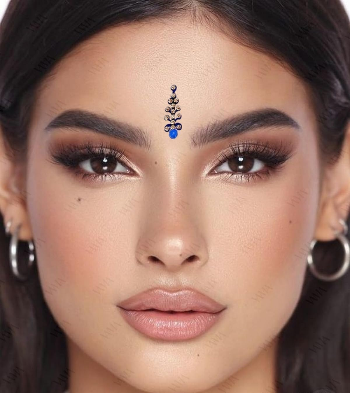 VAMA Multicolor Mix Size Mix Designer Assorted Velvet Self-Adhesive Paper Cutting Golden Diamond Stone round Long Sparkle Kumkum Bindi Book for Women, 17 Cm X 10 Cms image number 5