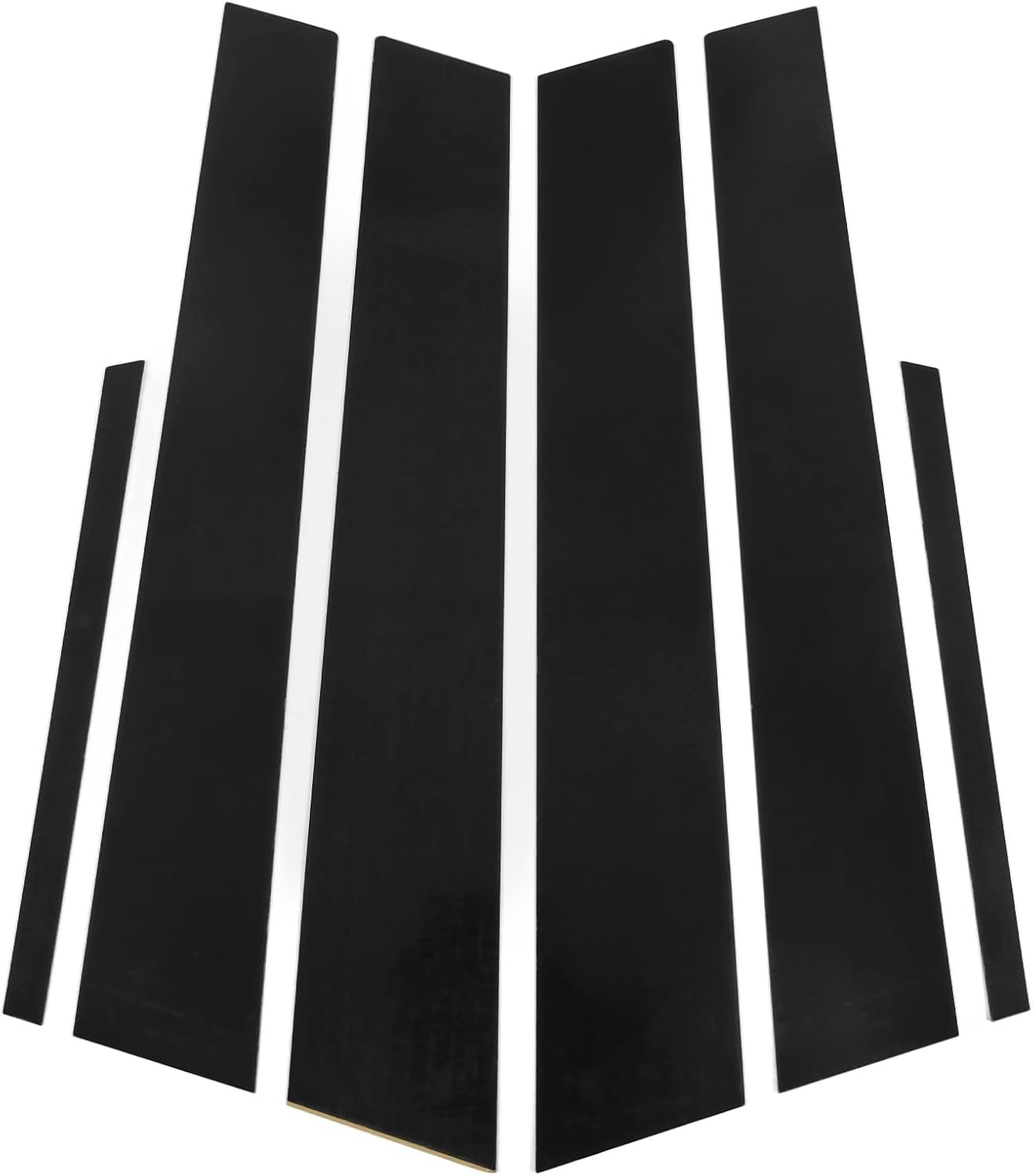 Pillar Post Decal, 6 Pcs Side Door Window Cover Glossy Black Pillar Post Decal Trim Car Decoration for Sedan 8Th Gen 2006‑2011 image number 6