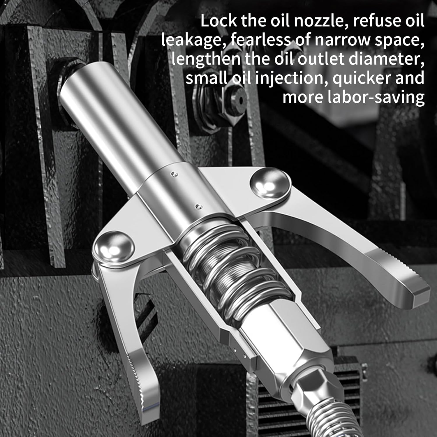 Lock and Lube Grease Coupler,Leakproof High Pressure Grease Fittings - Replacement Parts for Machine Engineering Lubrication Automotive Greasing Trailer Vehicle Trucks Car Industrial image number 5