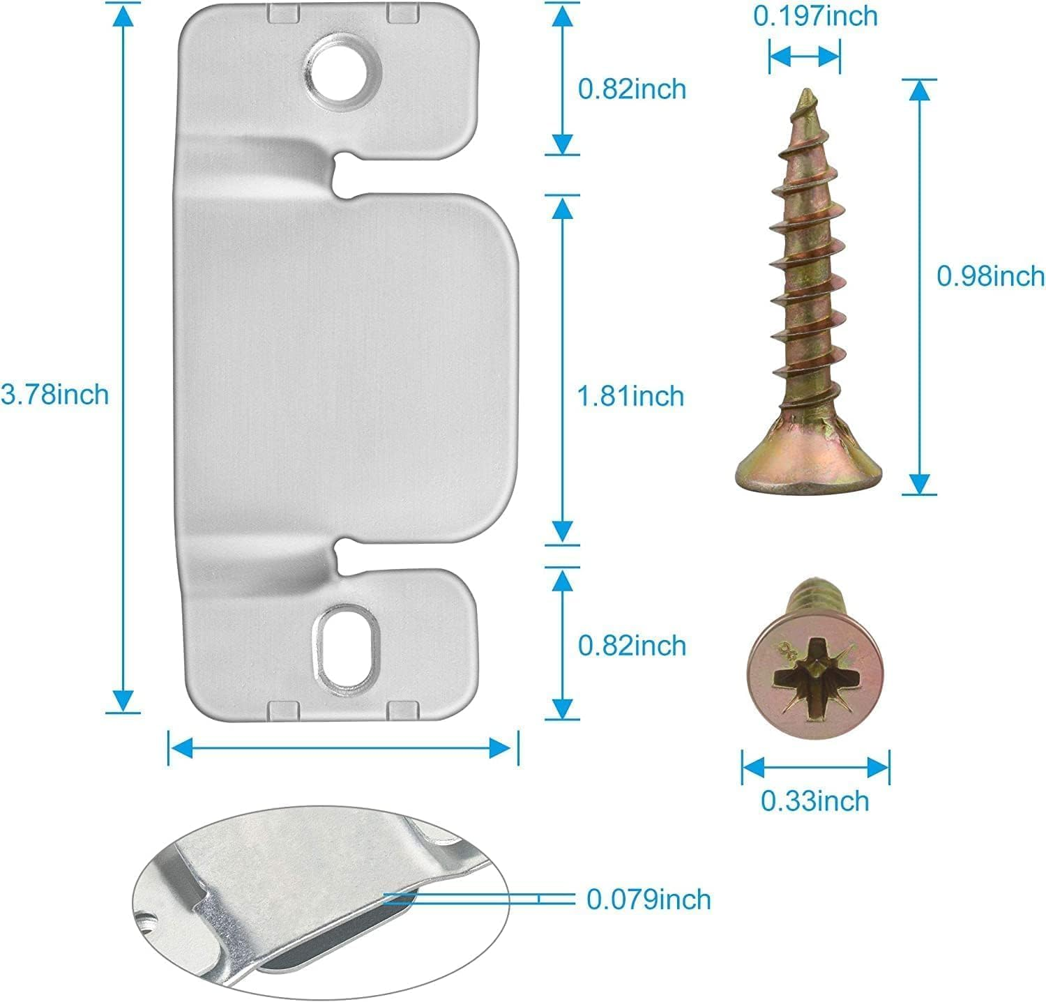 QYINXIU Large Size Sectional Sofa Connectors with Screws, Sectional Couch Connectors Furnitures for Small Sofa and Sectionals