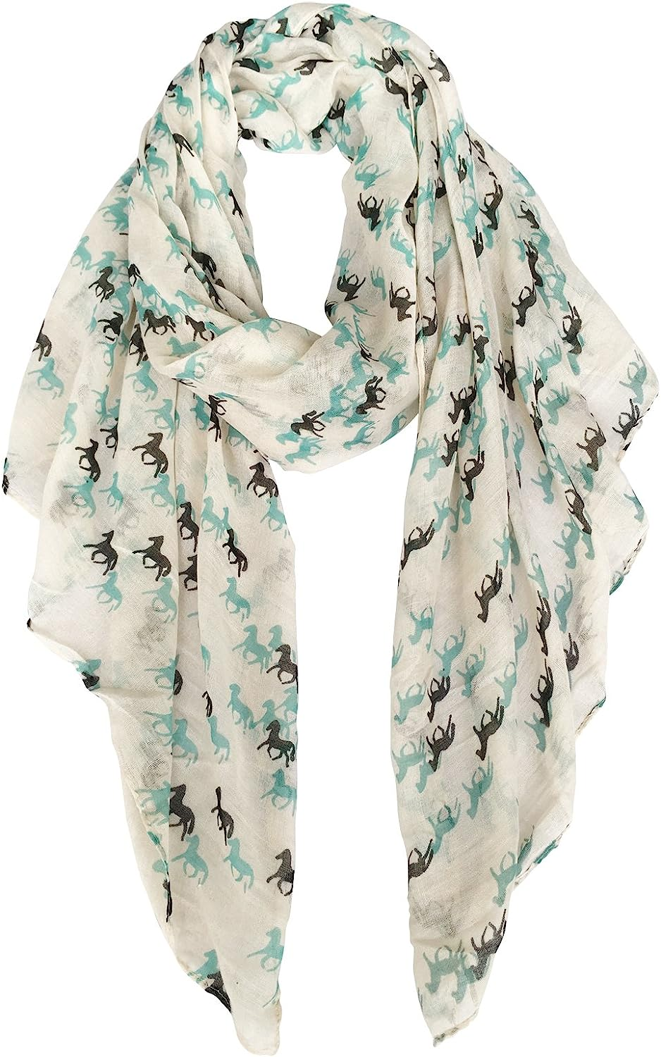Herebuy Cool Animal Print Scarf Fashionable Women Scarves for Winter