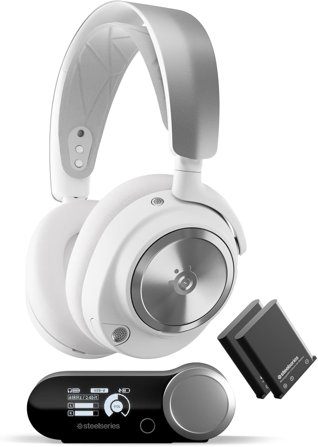 Steelseries Arctis Nova Pro Wireless - Multi-System Gaming Headset - Magnetic Neodymium Drivers -Active Noise Cancellation - Infinity Power System - Clearcast Gen 2-Mic - PC, PS5, Switch 2, Mobile image number 1
