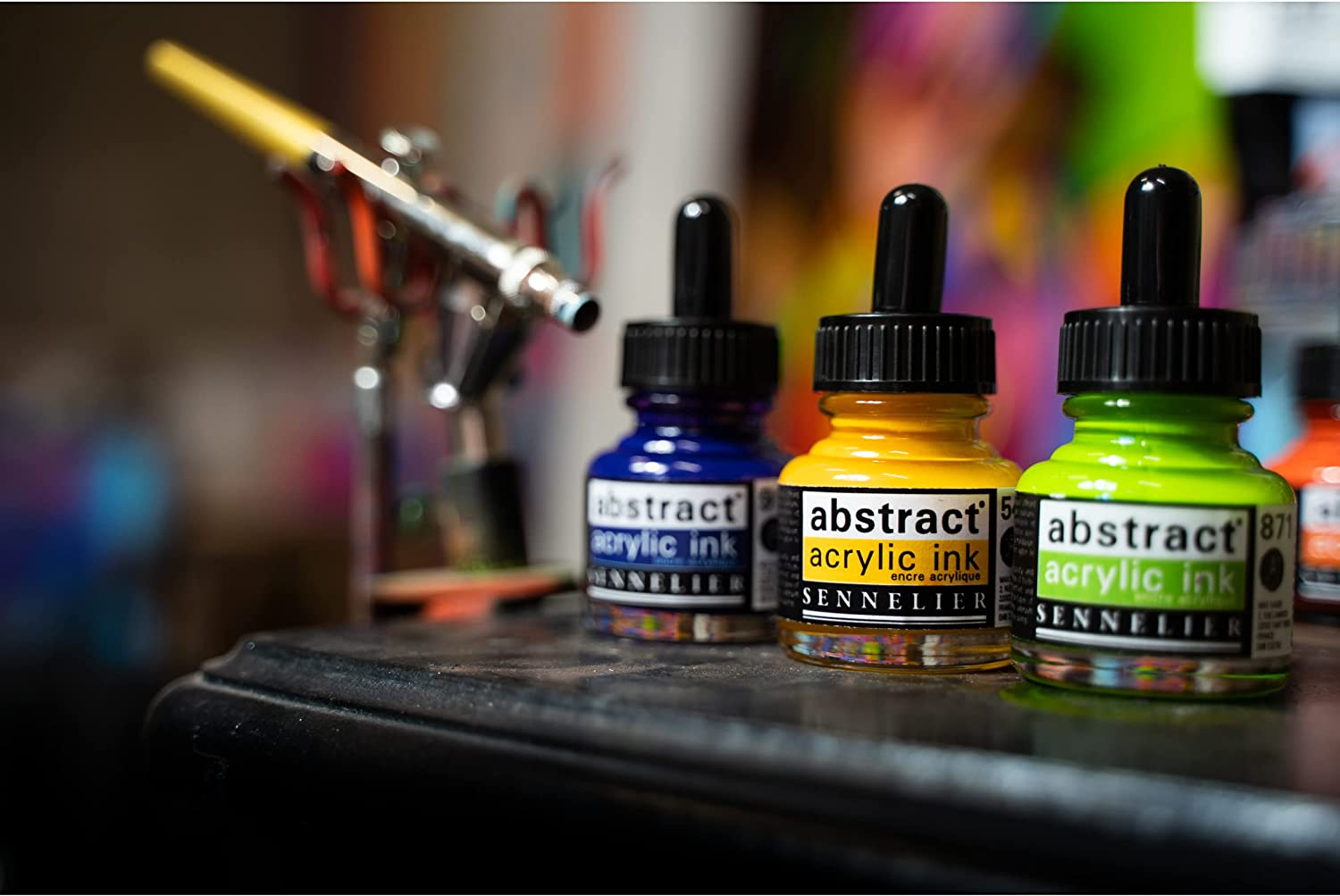 Sennelier Abstract Acrylic Ink 30 Ml, Turquoise image number 1