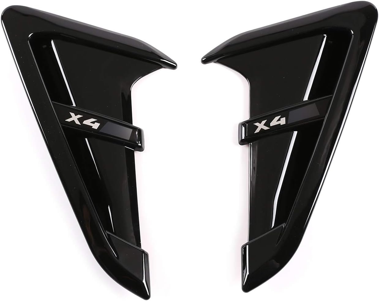 CHEYA Shark Gills Front Fender Side Air Flow Fender Vent Cover Trim ABS for BMW X3 G01 X4 G02 X3M X4M 2018-2021 (Glossy Black, X3 M)