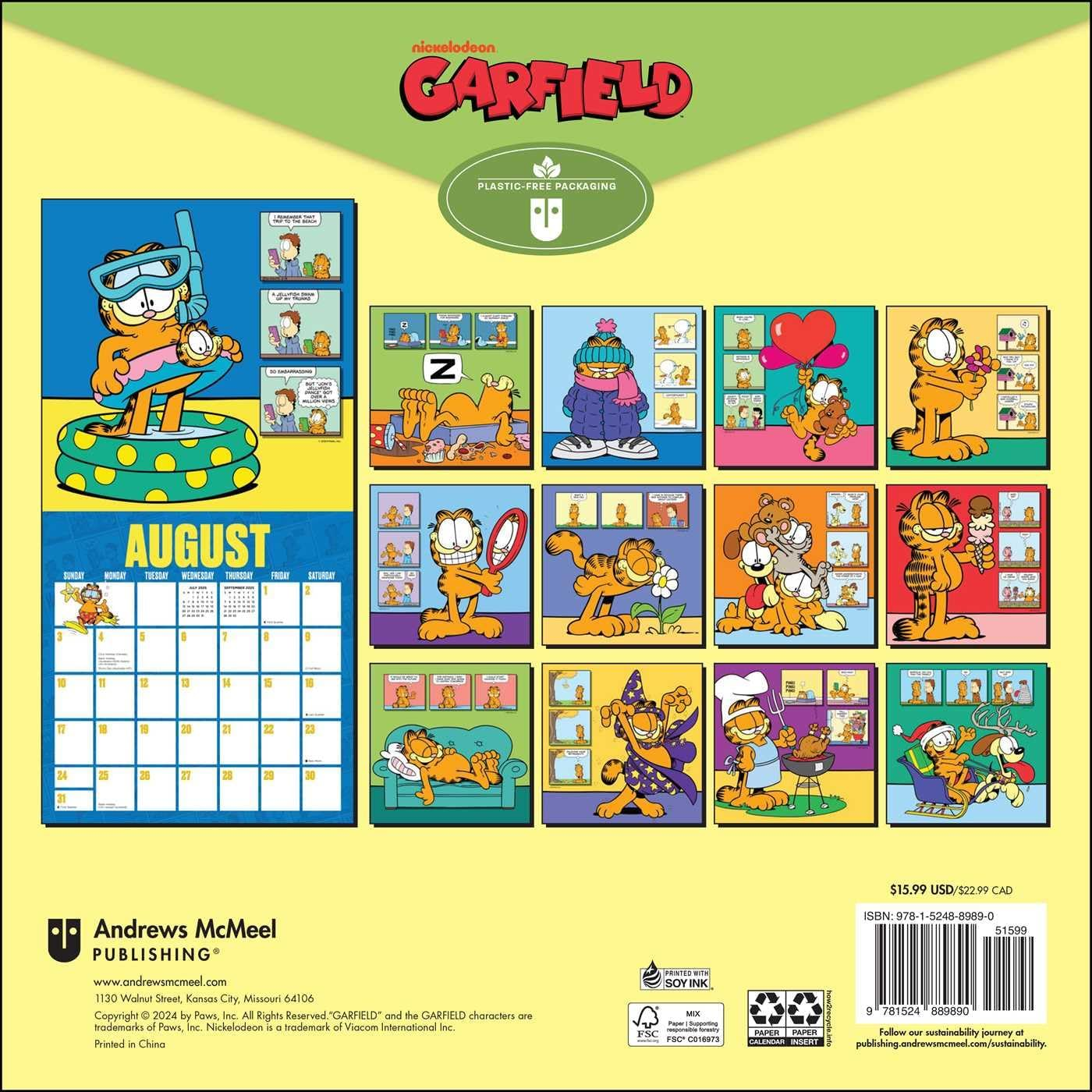 Garfield 2025 Wall Calendar image number 2