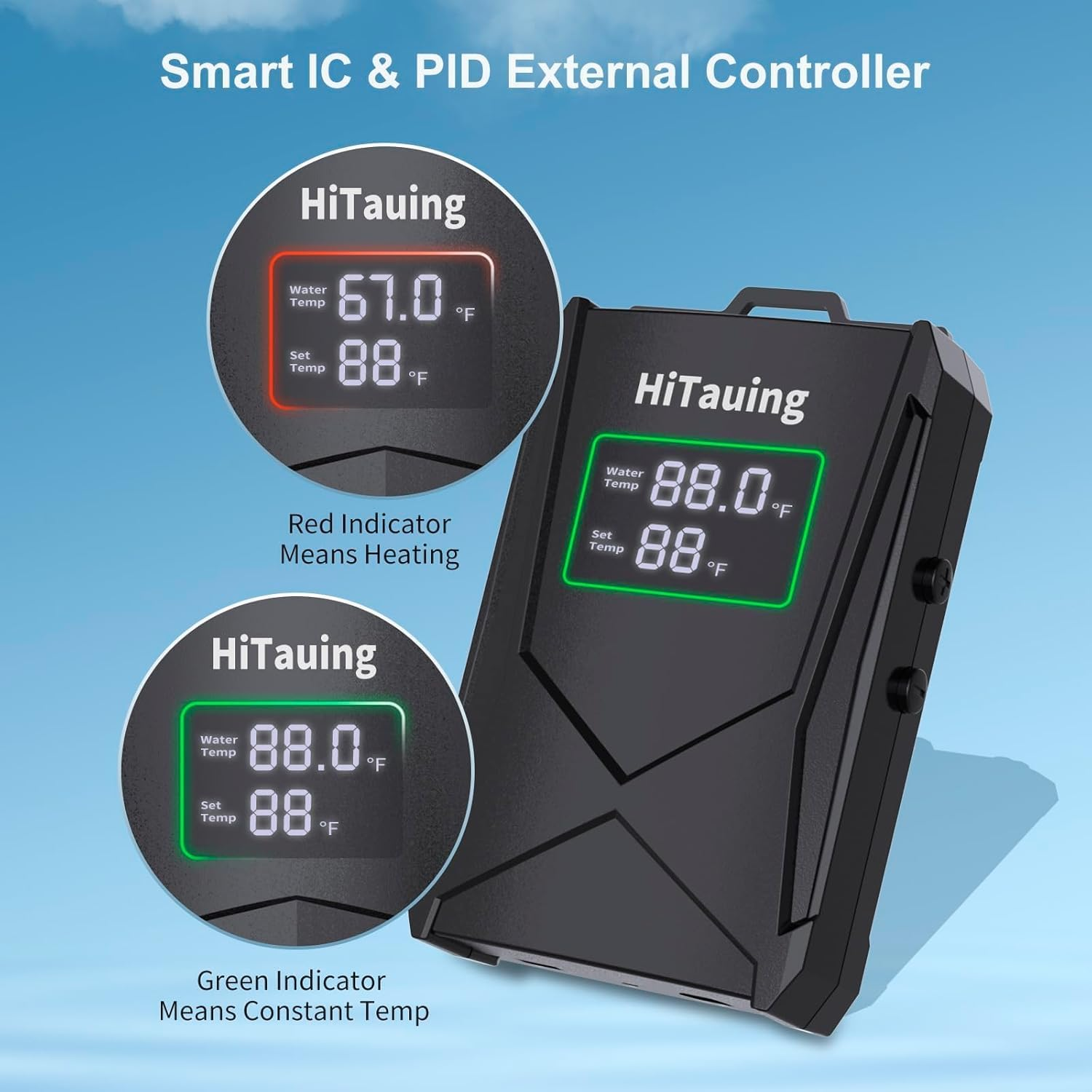 Upgrade Hitauing Aquarium Heater, 1000W Fish Tank Heater with Intelligent IC Chip Controller-Fast Heating, Precise Temperature Control for Saltwater and Freshwater image number 1