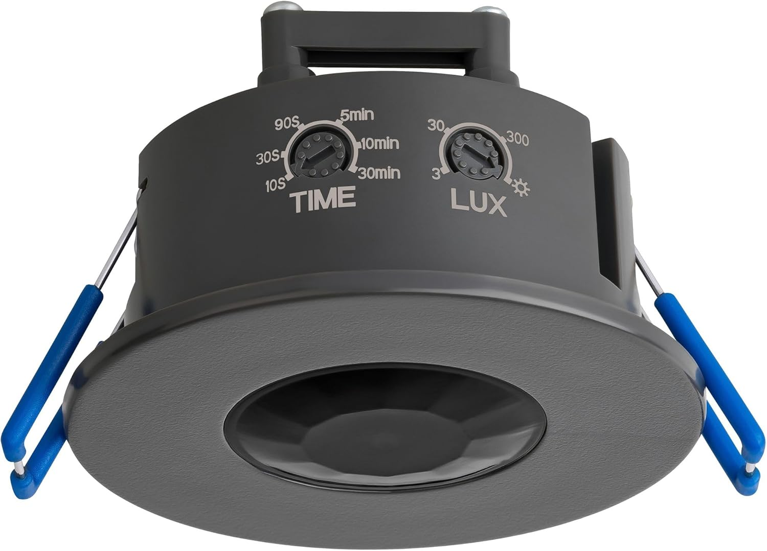 SEBSON Motion Sensor Flush-Mounted Ceiling Mounting Indoor Programmable Infrared Sensor Range 8 M / 360&deg; Installation Motion Sensor LED Suitable 3-Wire