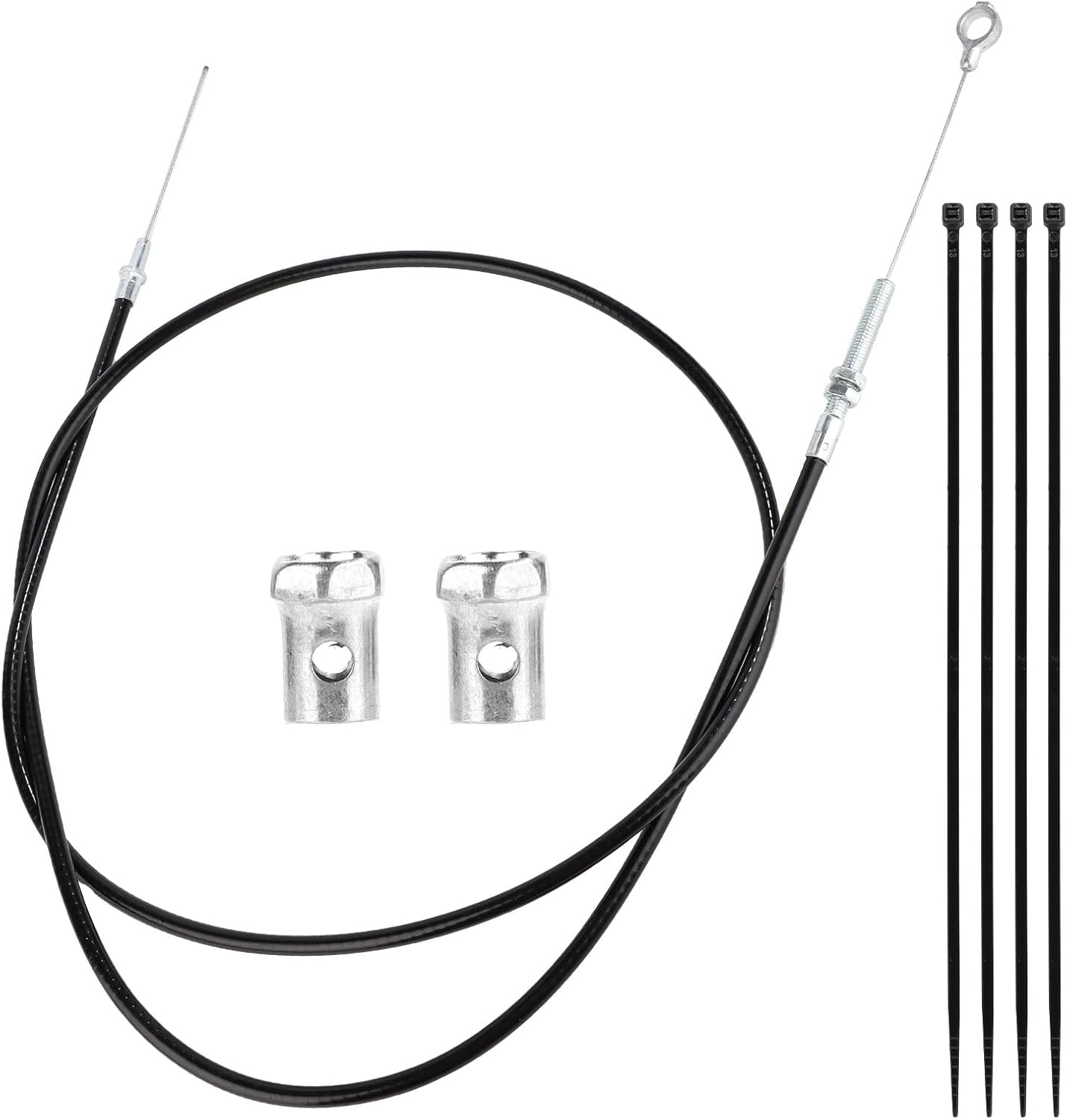 NQEUEPN 71 Inch Go Kart Throttle Cable Kit, Universal Go Cart Brake Cable with Cable Ends Compatible with Predator 212Cc Engine GX160 GX200 196Cc 8252-1390 Go Cart Accelerator Parts