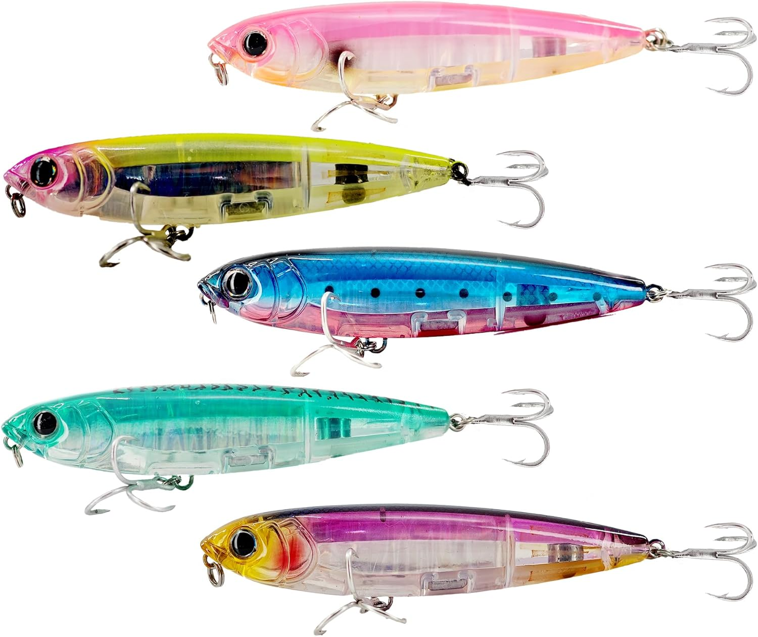 Keencatch Floating Stickbait Fishing Lure, Topwater Fishing Lure, Slippery Walk-The-Dog Lure for Saltwater/Freshwater Fishing image number 3