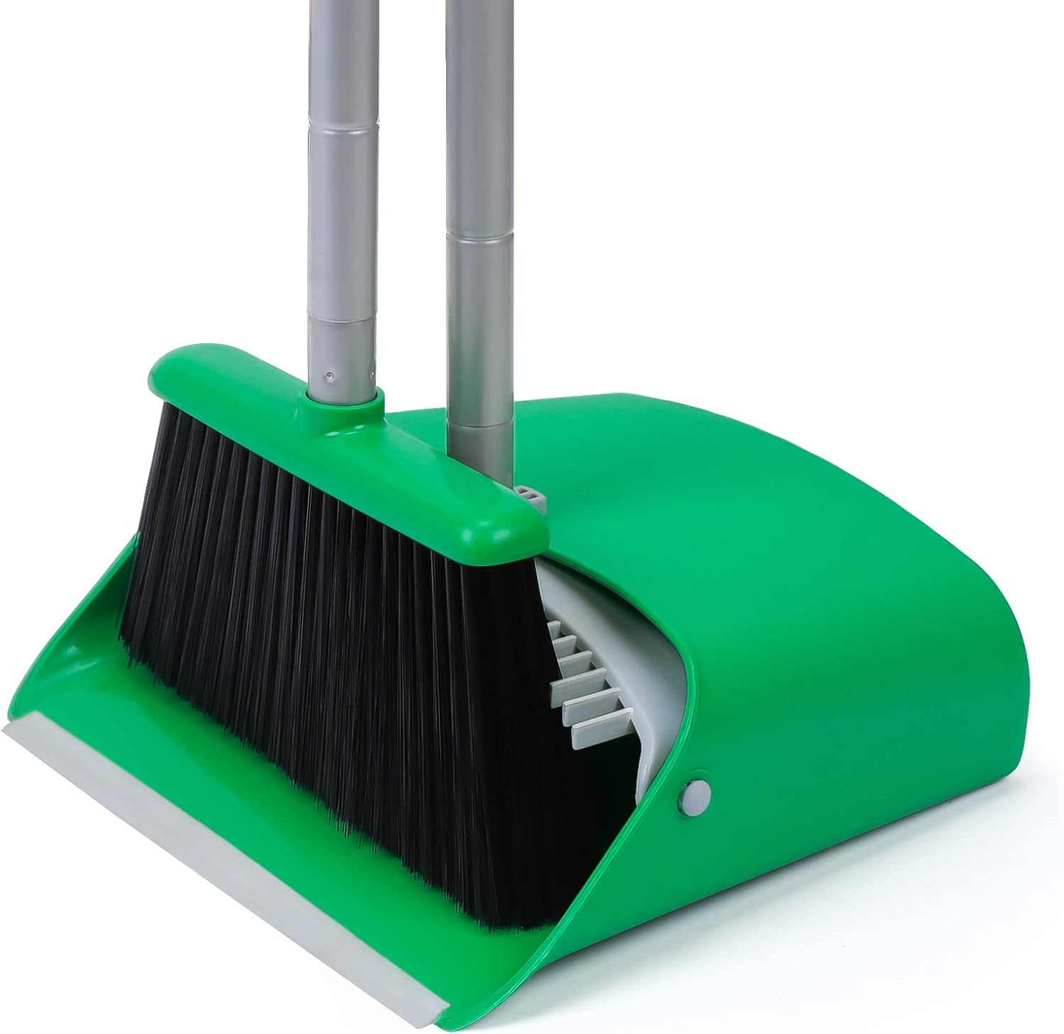 Dust Pan and Broom/Dustpan Cleans Broom Combo with 140Cm Long Handle for Home Kitchen Room Office Lobby Floor Use Upright Stand up Broom and Dustpan Set