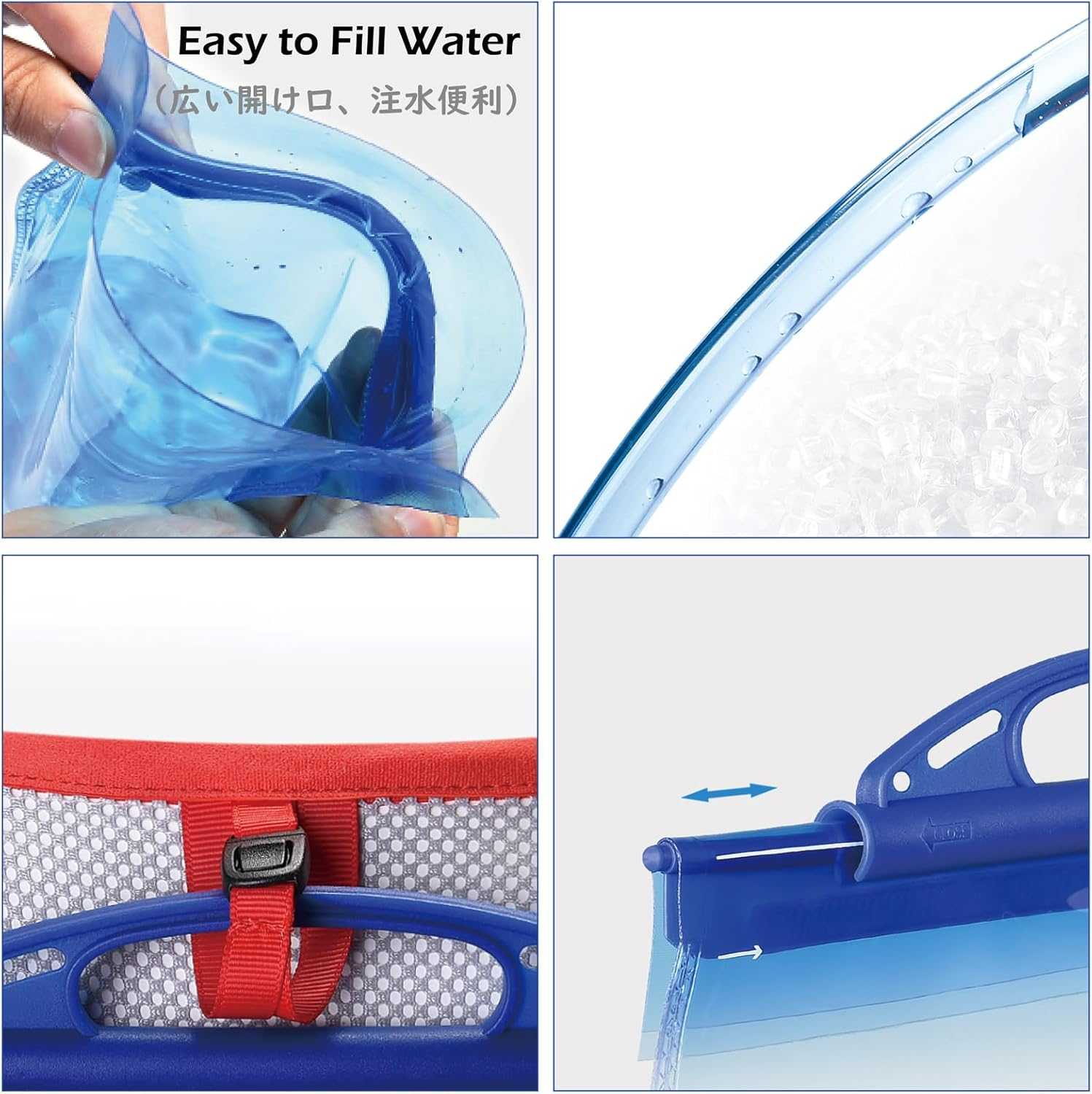 TRIWONDER 1L/1.5L/2L/3L BPA Free Hydration Bladder Hydration Pack Water Reservoir for Bicycling Hiking Camping Backpack - 01 Tpu Bladder - 1.5L image number 6