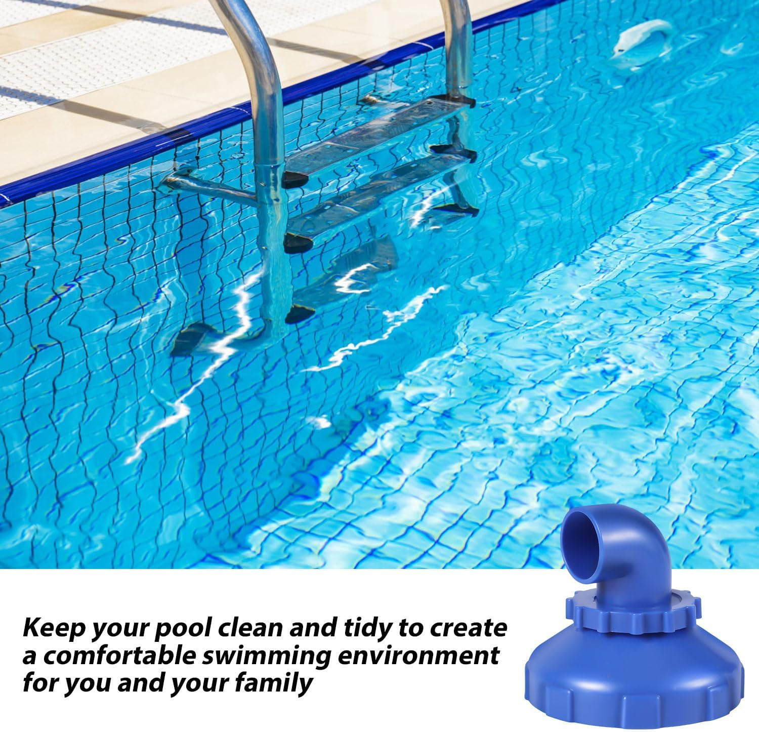 Gosknor 2Pcs 360&deg; Swivel Pool Jet Nozzles, Rotatable Inlet Nozzle Fitting Swimming Pool Spa Water Return Jet Replacement Part for Intex Spout Accessories image number 5